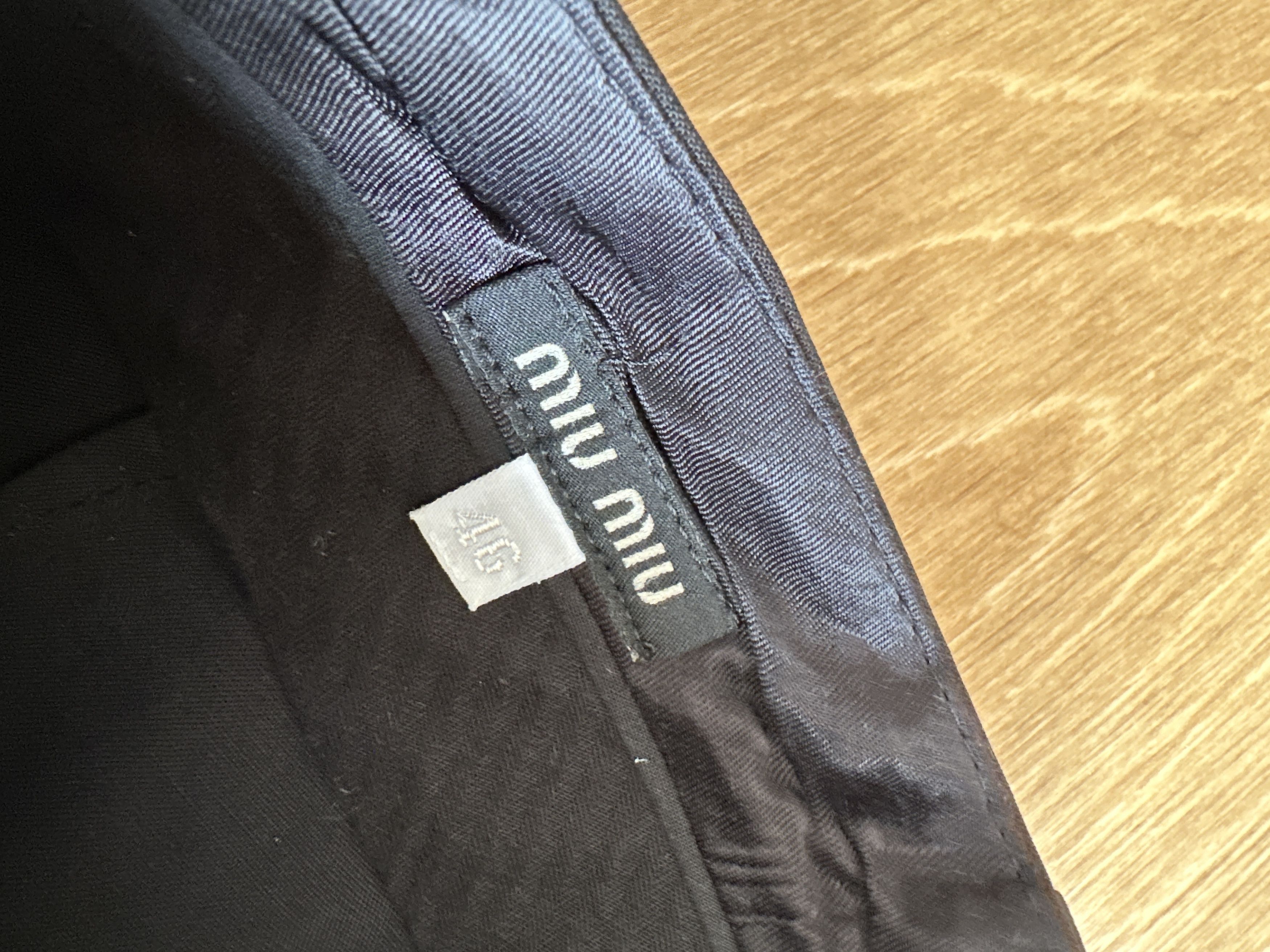 Miu Miu Archive Miu Miu 2006 Wool Straight Leg Trousers Size US 31 - 4 Thumbnail