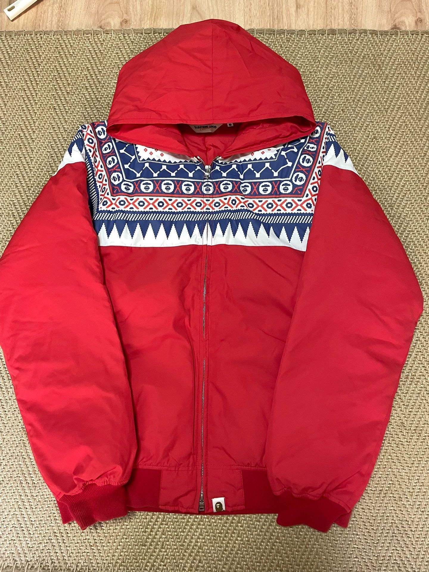 Bape BAPE Vintage Ethnic Snow Pattern Cotton Jacket XL Good Cond Size US XL / EU 56 / 4 - 1 Thumbnail