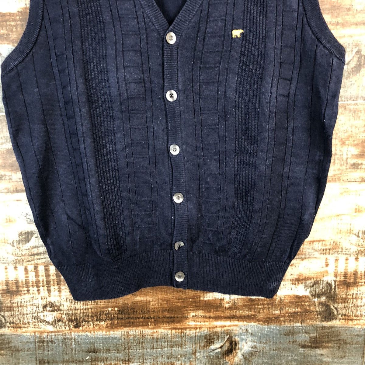 Golden Bear × Vintage Golden Bear Dark Blue vintage Vest #A2192 Size US M / EU 48-50 / 2 - 6 Thumbnail