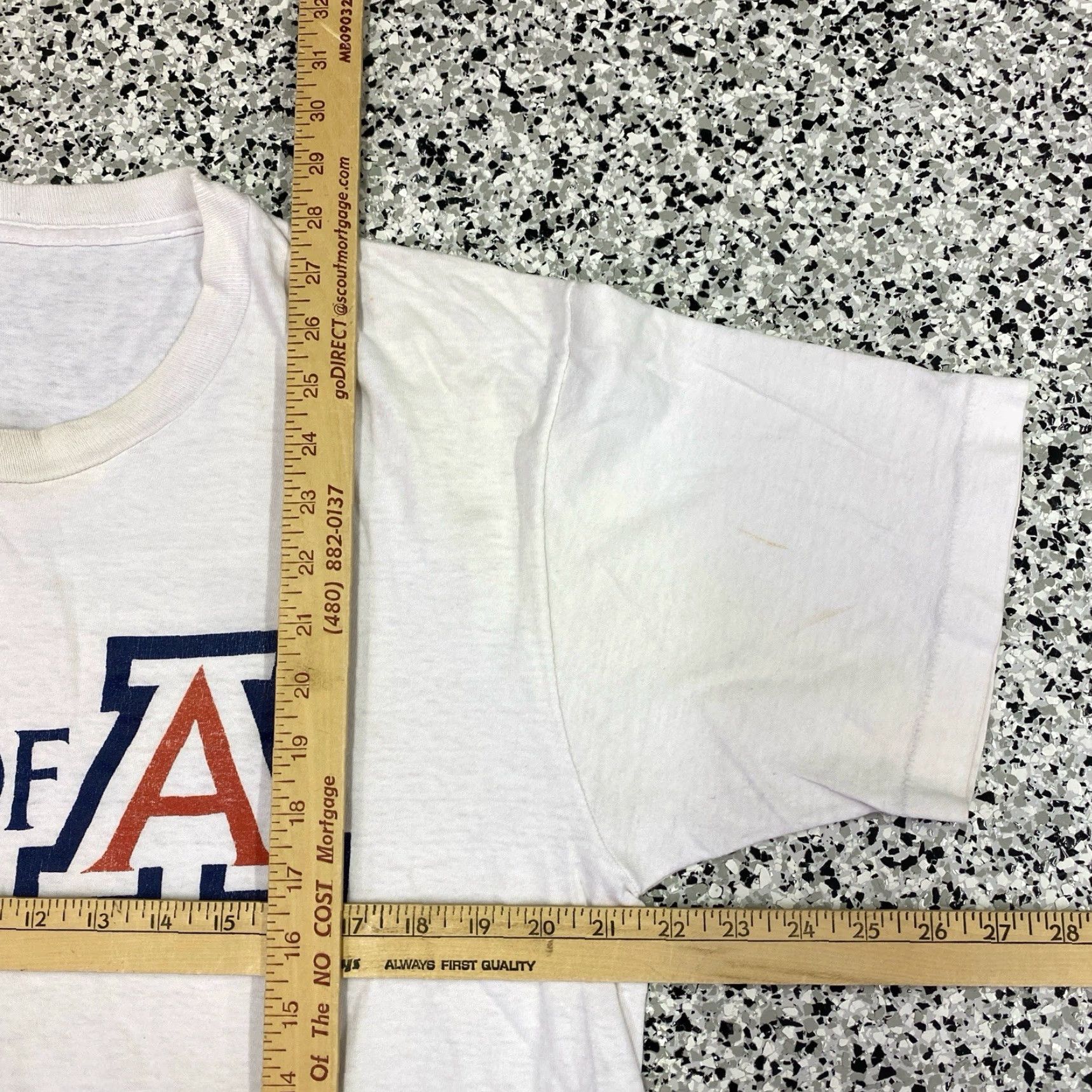 Vintage VINTAGE Arizona University Wildcats Men’s Single Stitch T Shirt L White 90s Graphic Print Mens Size US L / EU 52-54 / 3 - 3 Thumbnail