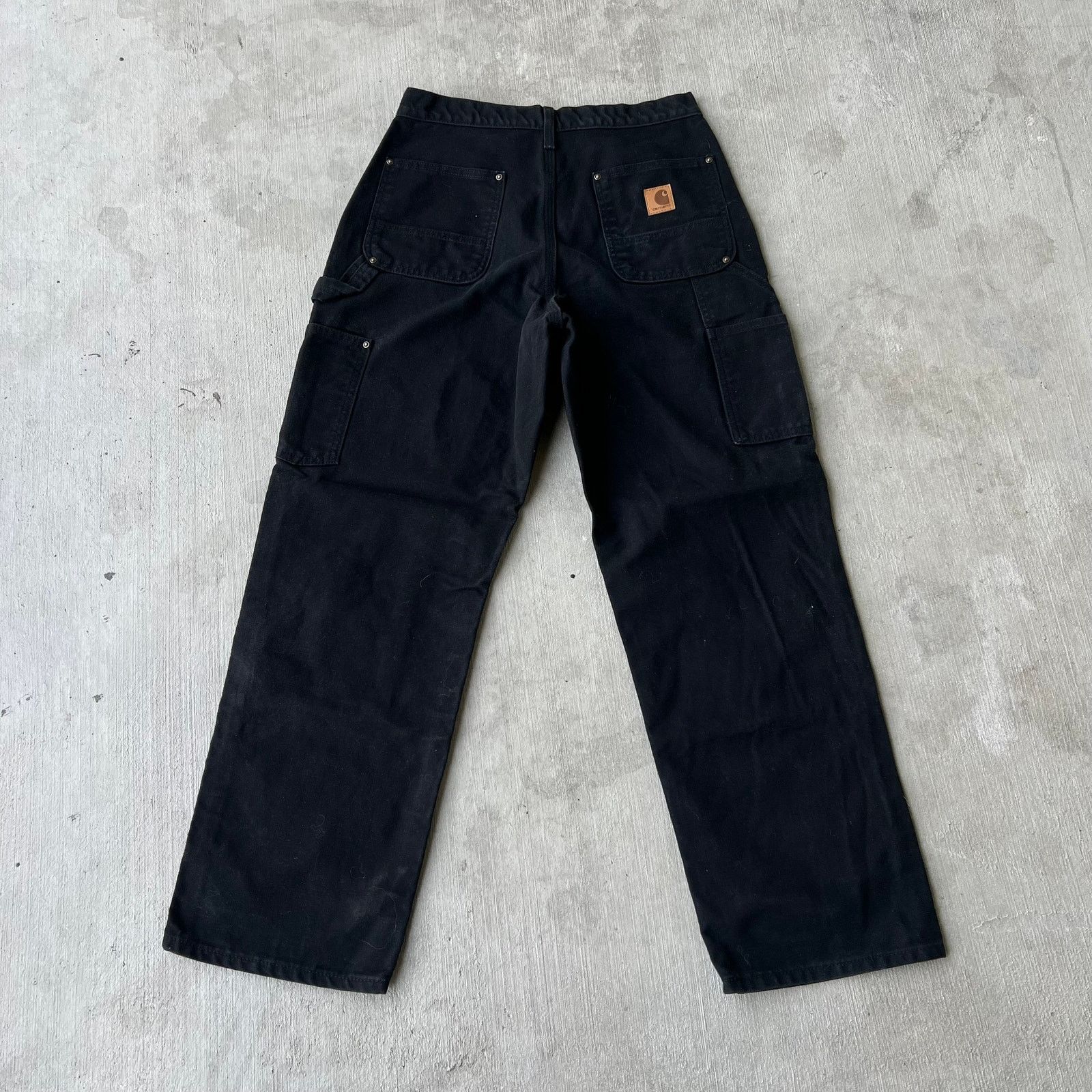Carhartt × Vintage Carhartt black double knee work wear carpenter pants Size US 29 - 4 Thumbnail