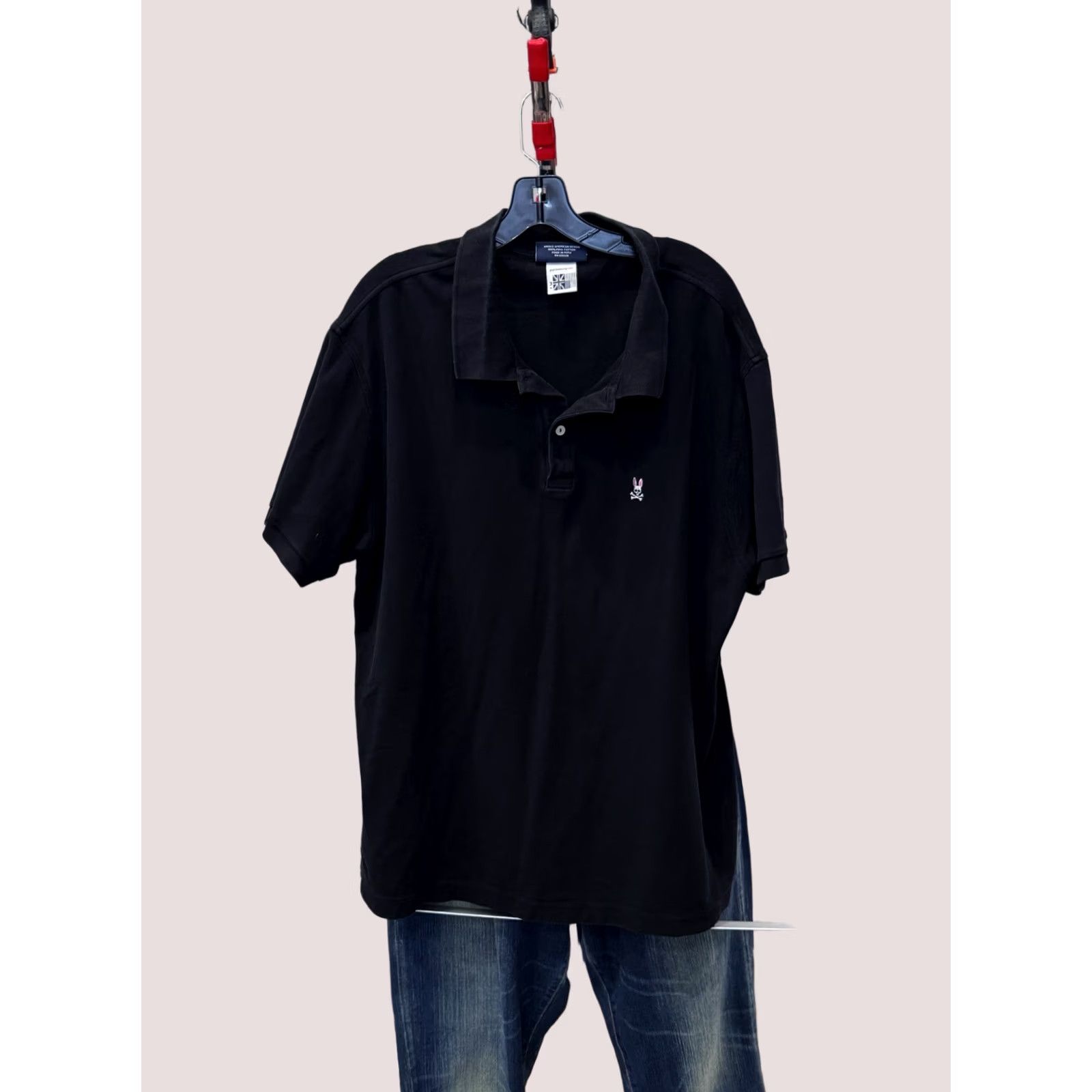 Psycho Bunny Psycho Bunny Polo Shirt Men 3XL Black EMbroidered Multicolor Polo Shirt Mens XXXL Size US XXL / EU 58 / 5 - 1 Thumbnail