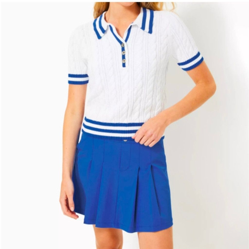 Lilly Pulitzer Lilly Pulitzer Luxletic Martinique Blue Kimika Skort Sz. 12 Size 34" / US 12 / IT 48 - 1 Thumbnail