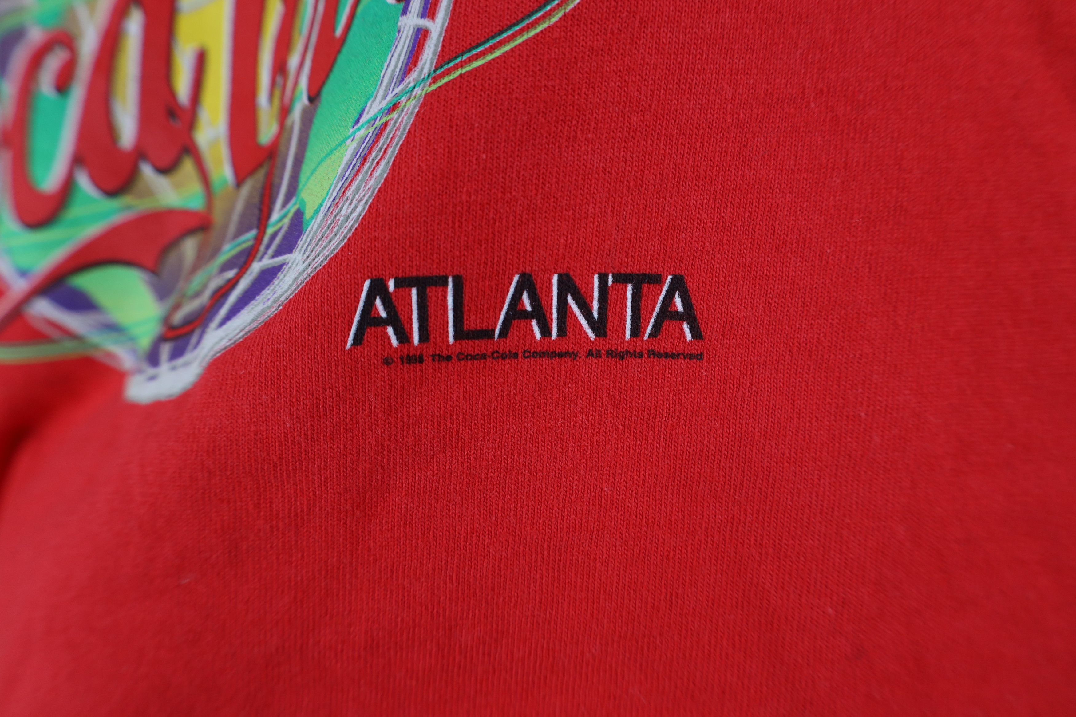 Coca Cola Vintage 90s Coca Cola Spell Cropped T-Shirt Red Cotton USA Size L / US 10 / IT 46 - 5 Thumbnail