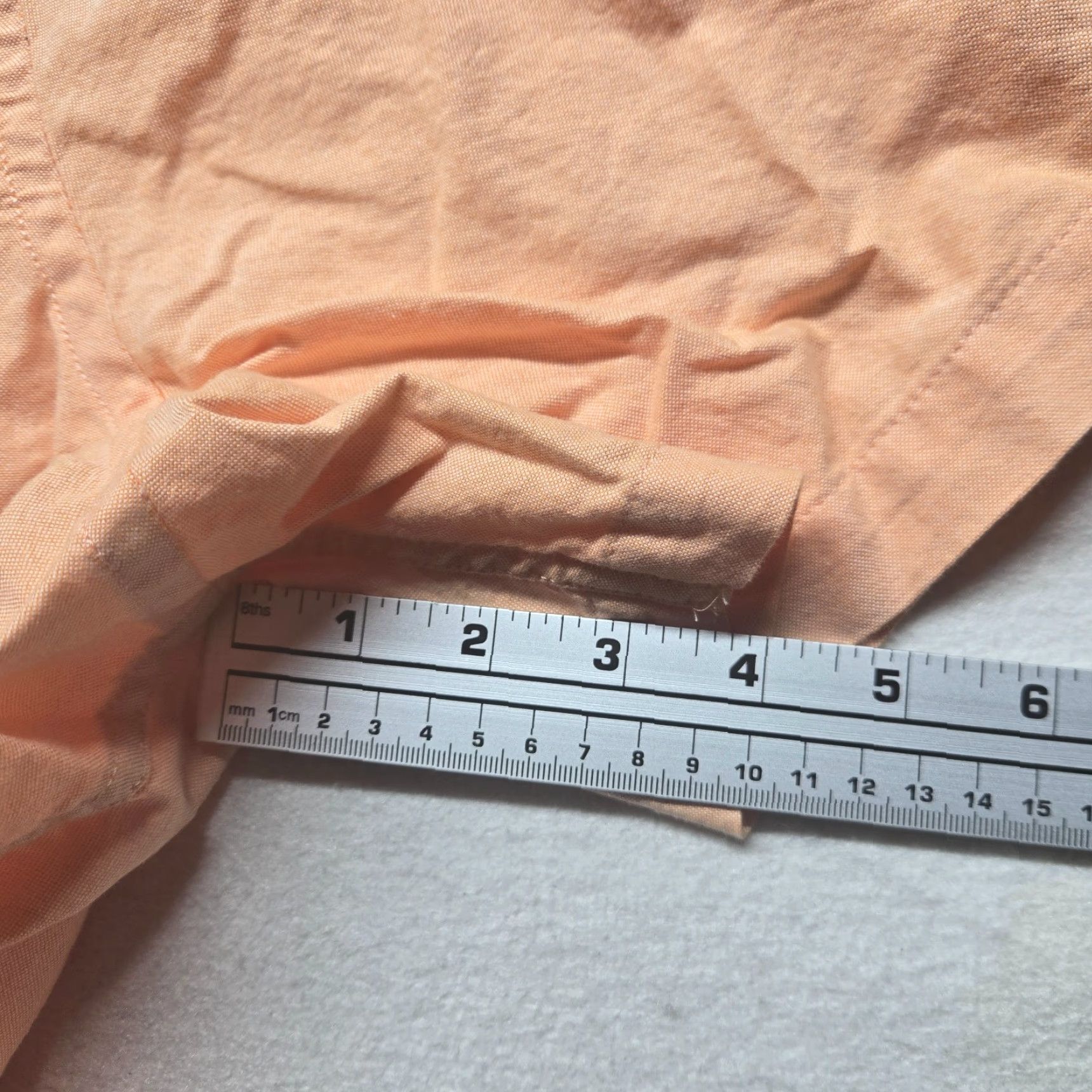 Vintage Sonoma Shirt Big & Tall 4XB Men Orange Solid Short Sleeve Button-Down Shirt Size US XXL / EU 58 / 5 - 6 Thumbnail