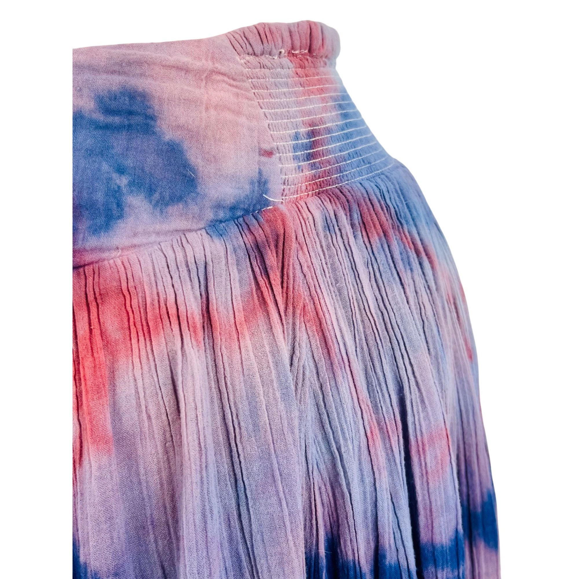 Free People RARE VTG Free People Tie Dye Gauzy Maxi Skirt M | Boho Luxe Size 30" / US 8 / IT 44 - 19 Thumbnail