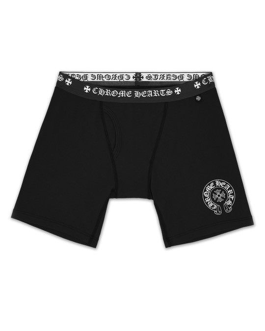Chrome Hearts Chrome Hearts Short Boxer Briefs in White on Black
