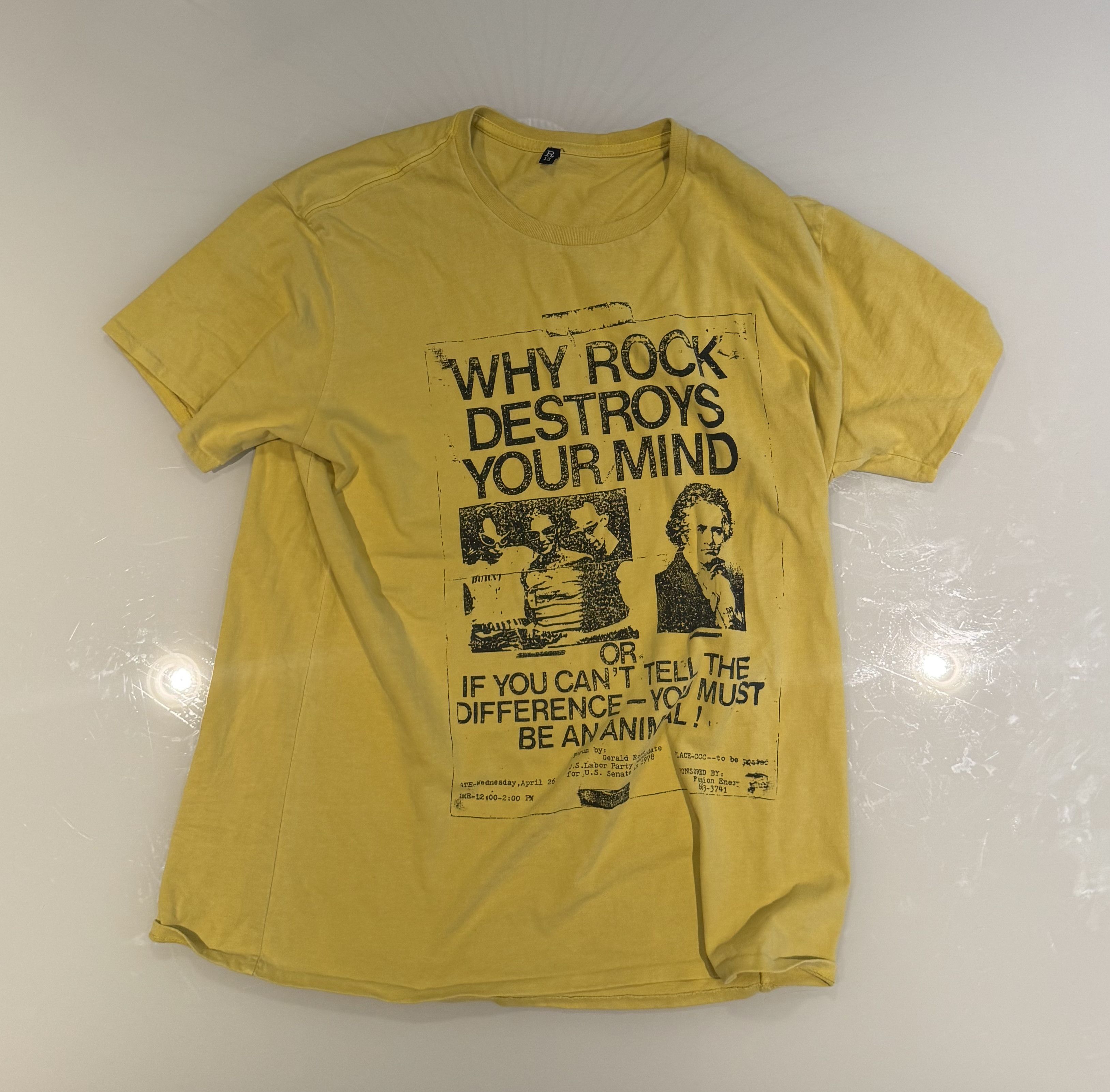R13 R13 "Why Rock Destroys Your Mind" Boy Tee Size S / US 4 / IT 40 - 1 Thumbnail