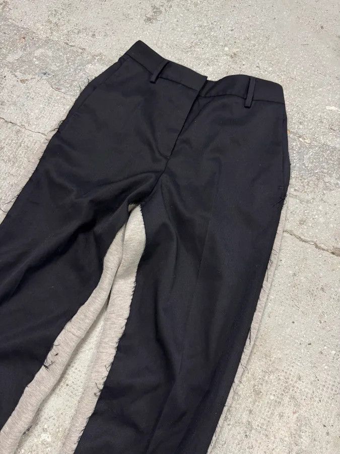 Maison Margiela SS2021 Maison Margiela Black & Grey Hybrid Tailored Joggers Suitpants Size 24" / US 00 / IT 34 - 3 Thumbnail