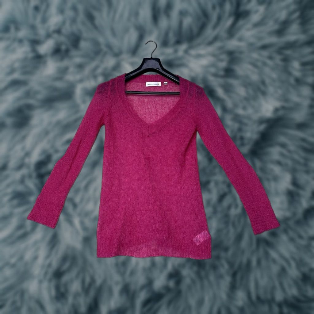 Anthropologie Anthropologie Charlie & Robin Blouse Shirt Women S-M Pink Mohair Knit Long Sleeve Lightweight Blouse Homе? Size S / US 4 / IT 40 - 1 Thumbnail