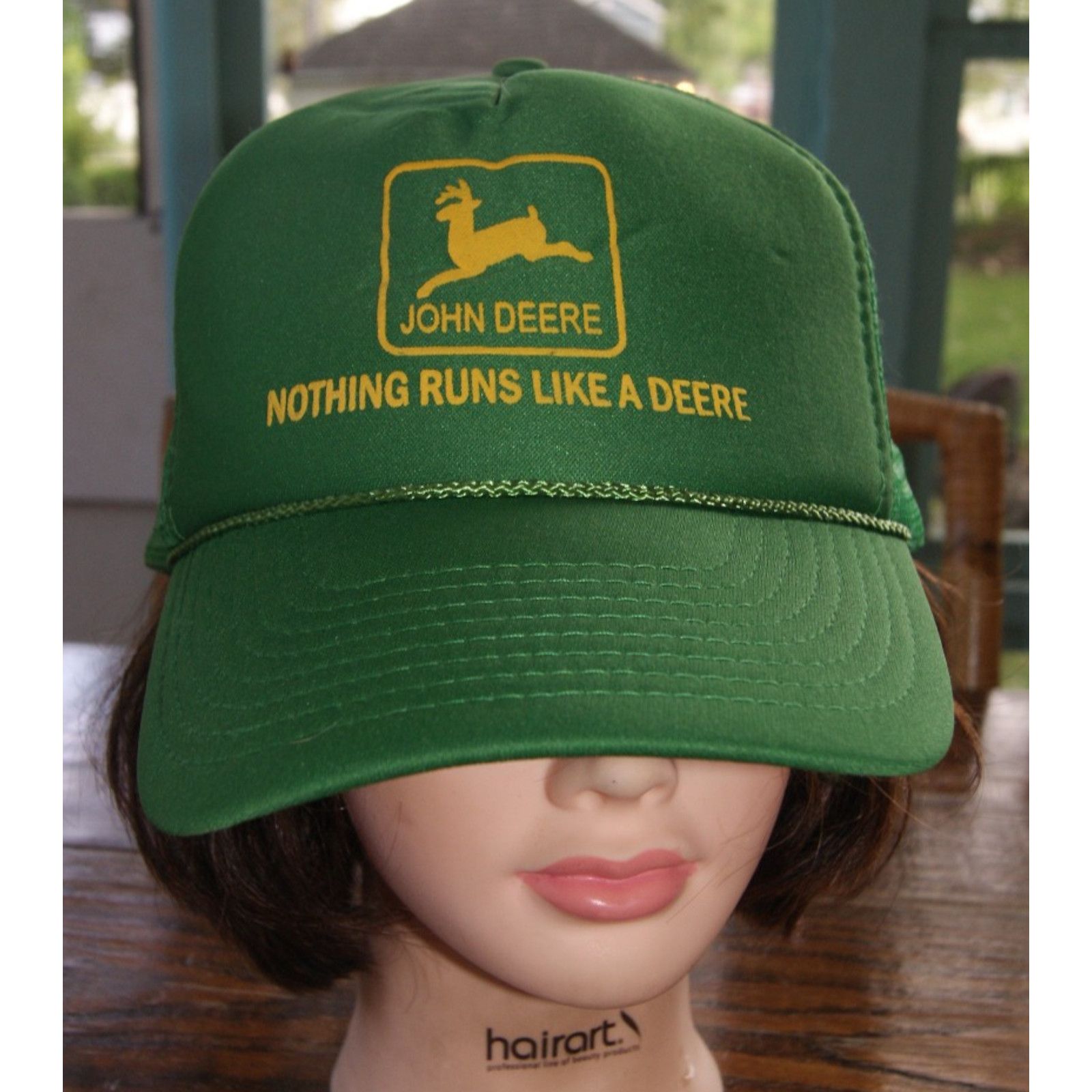 John Deere VTG John Deere Trucker Mesh Snapback Hat Cap Size ONE SIZE - 2 Thumbnail
