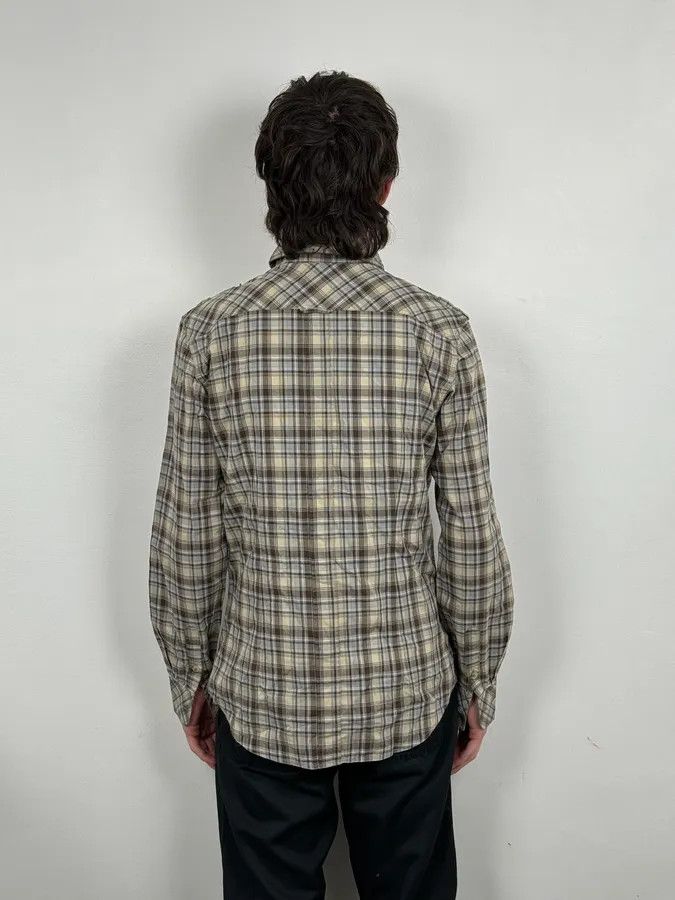 Dolce & Gabbana 2000s Dolce & Gabbana Beige Cargo Checkered Shirt Size US M / EU 48-50 / 2 - 3 Thumbnail