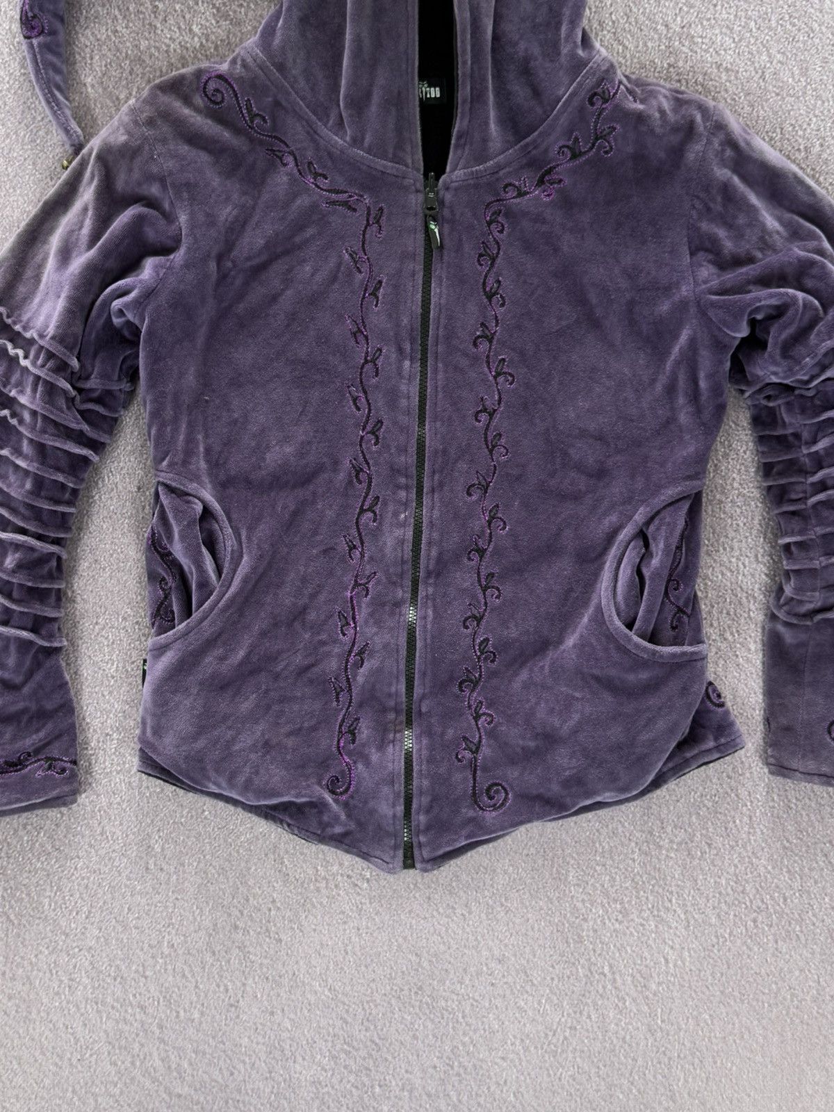 Japanese Brand Avant-Garde Elf Patchwork Zip Hoodie Nepal Japan Style Y2k Size US M / EU 48-50 / 2 - 3 Thumbnail