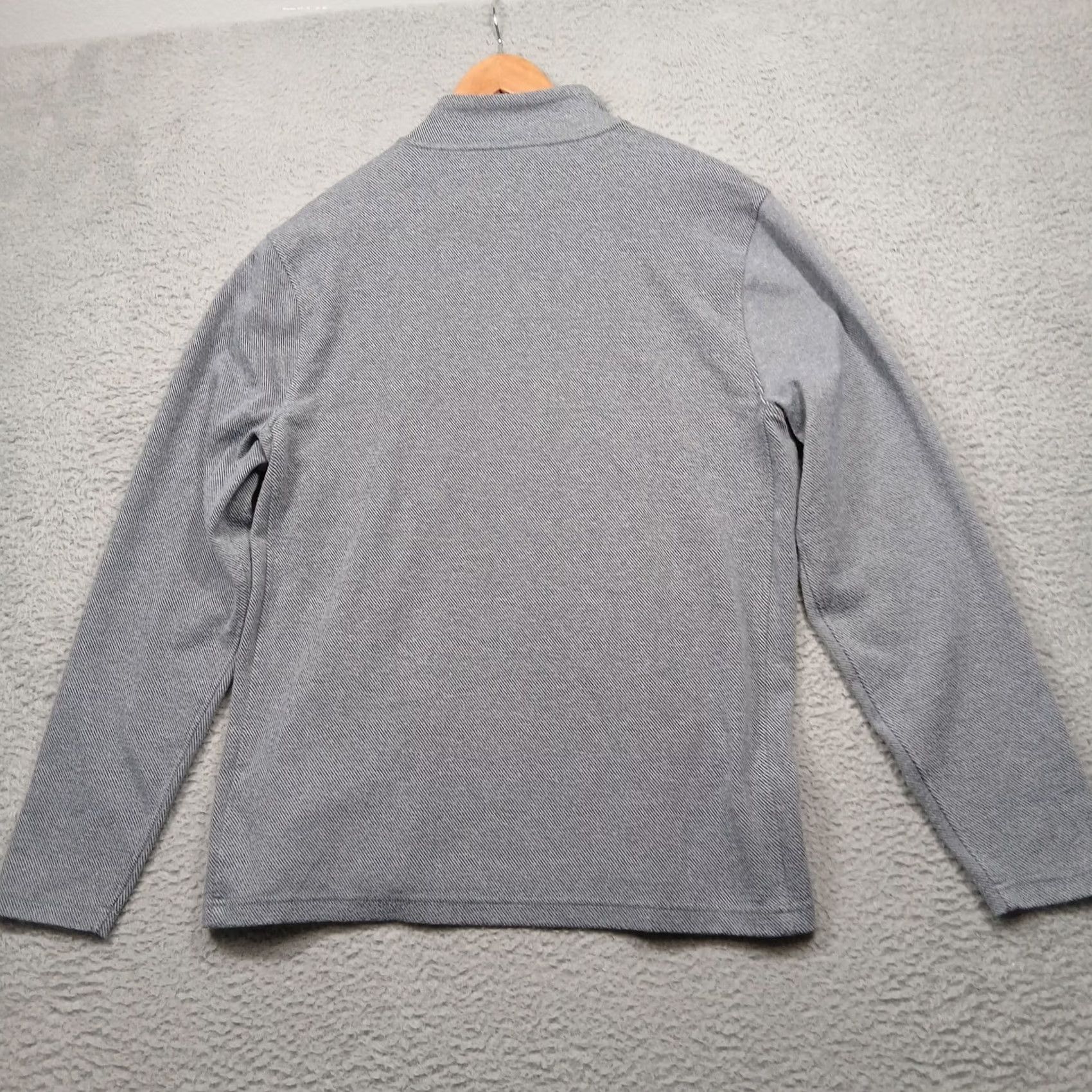 J.Crew J.Crew Authentic Fleece 1/4 Zip Pullover Mock Neck Sweatshirt Shirt Mens L Gray Heather Size US L / EU 52-54 / 3 - 3 Thumbnail