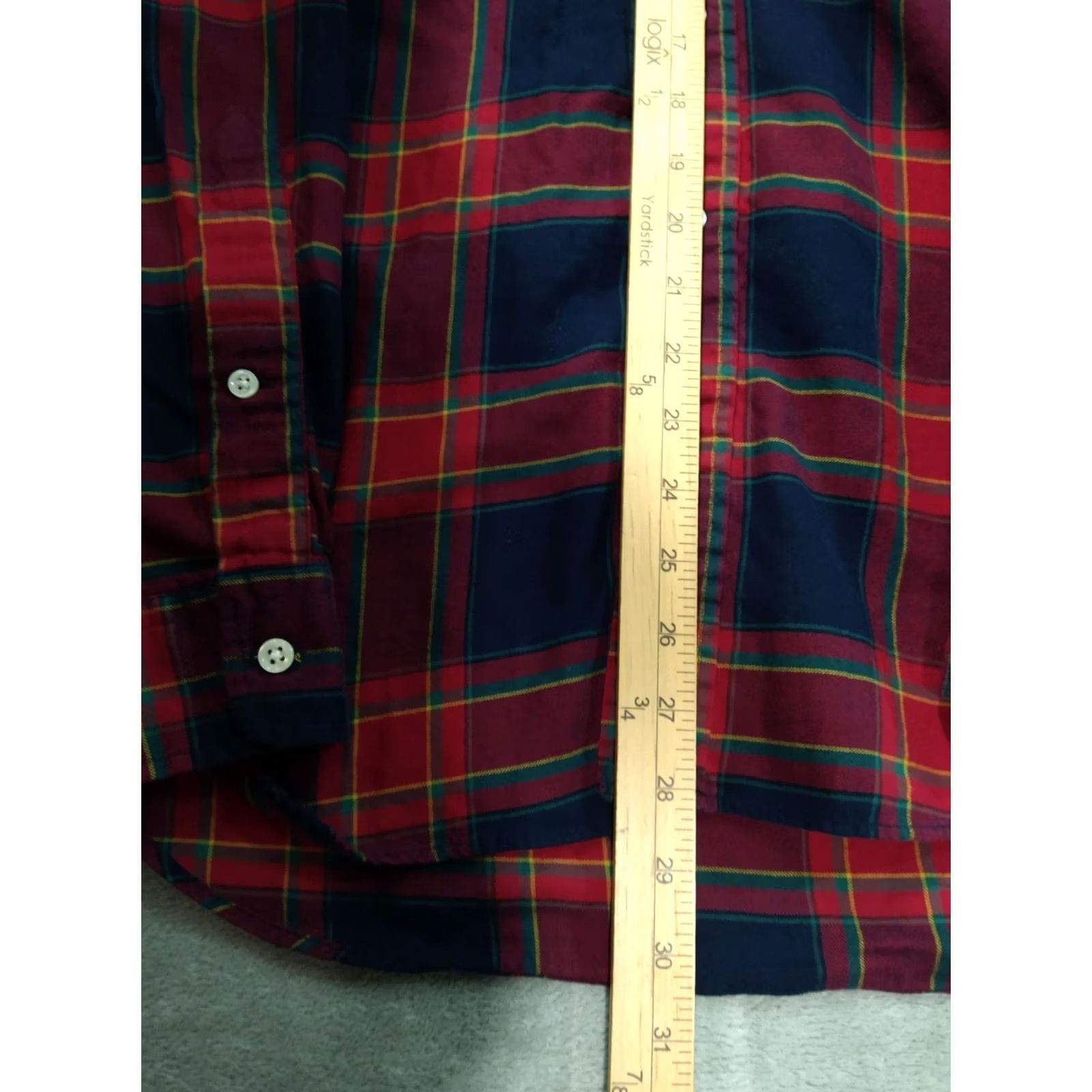 Ralph Lauren Ralph Lauren Shirt Mens Medium Plaid Flannel Button Down Long Sleeve Classic Fit Blue Cotton WINTER? Size US M / EU 48-50 / 2 - 4 Thumbnail