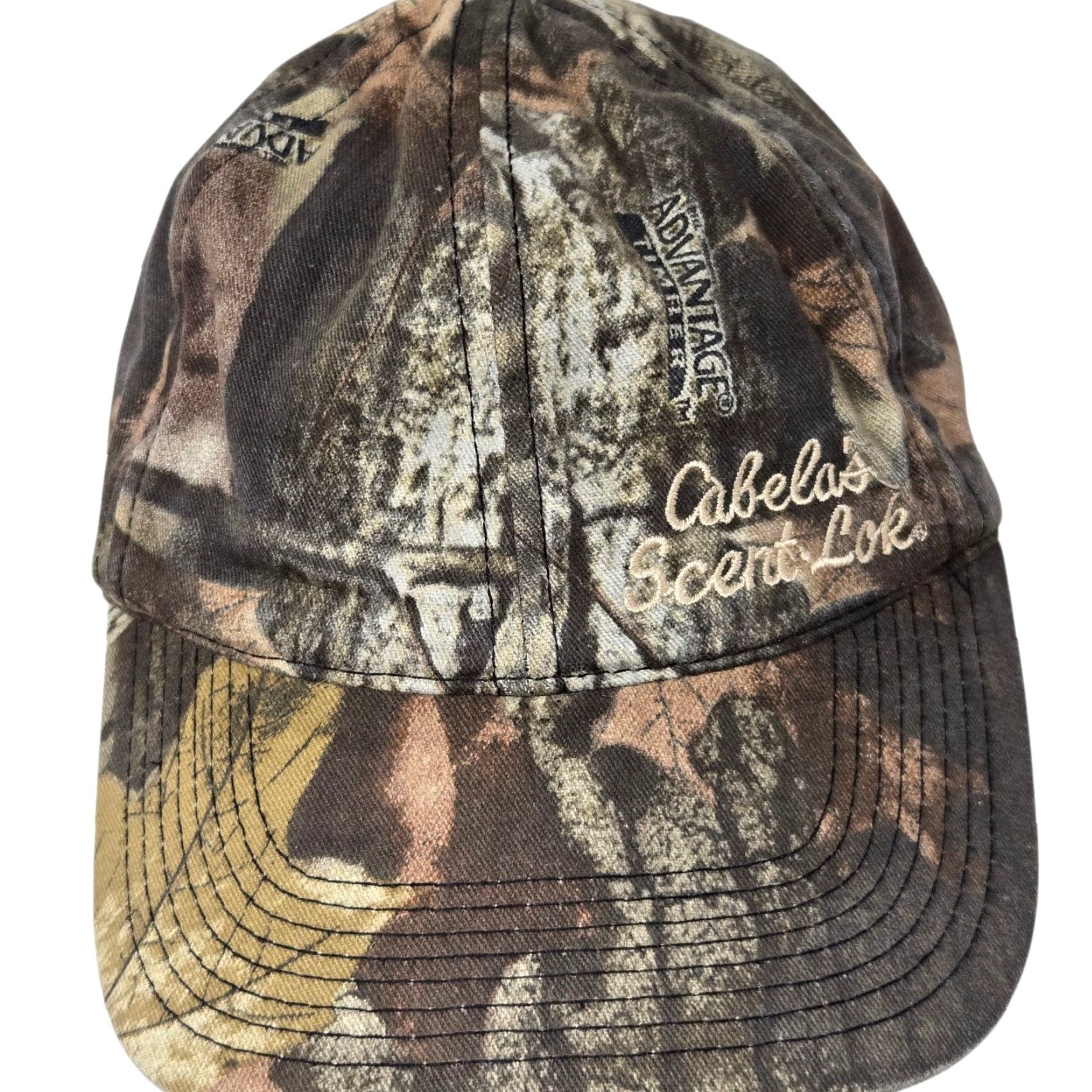 Vintage VINTAGE Cabela's Hat Camouflage Forest Camo Adjustable Cap Men Hunting Outdoor Baseball Cap Size ONE SIZE - 2 Thumbnail