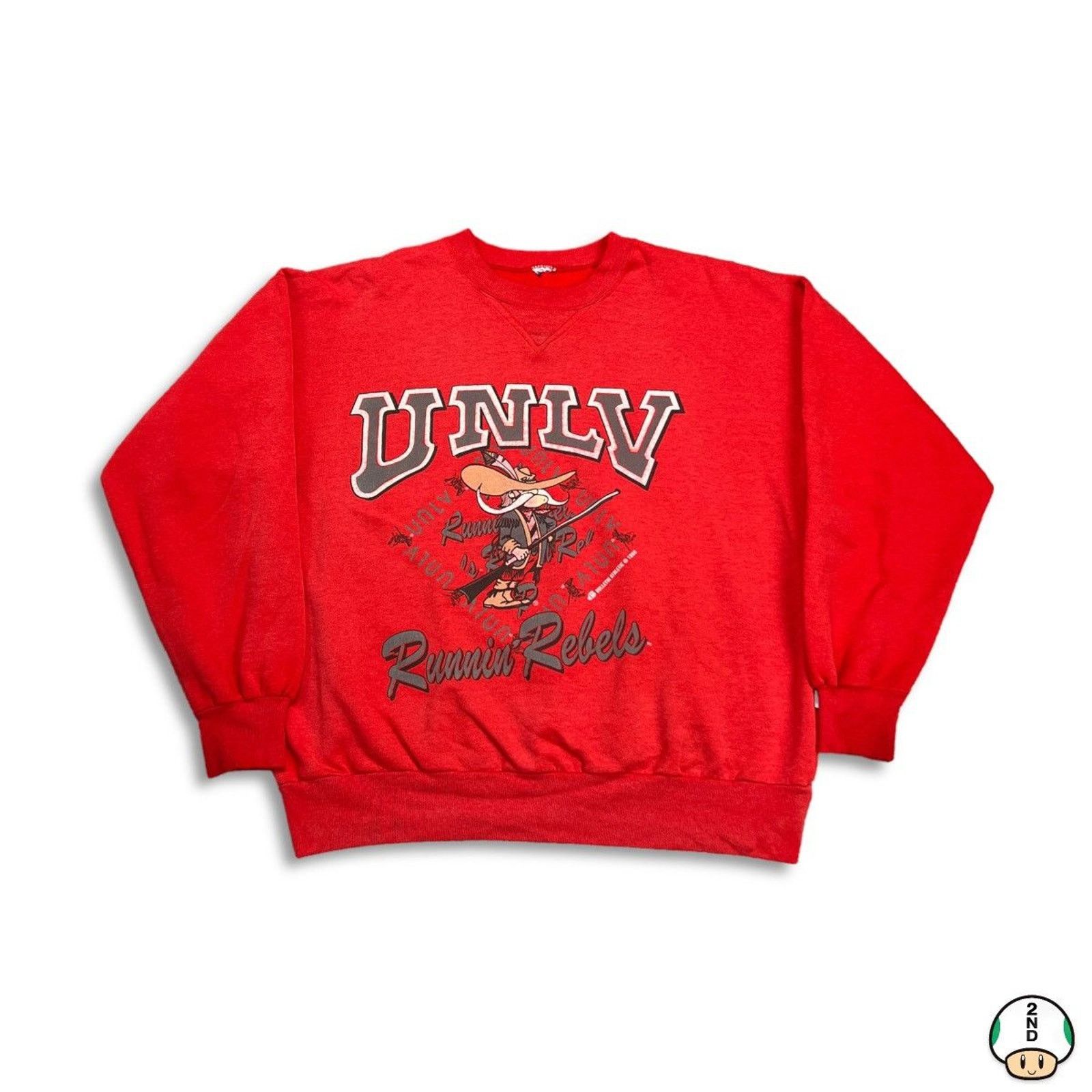 NCAA × Vintage 1990 UNLV Runnin' Rebels University Sweatshirt NCAA Pullover Size US S / EU 44-46 / 1 - 1 Thumbnail