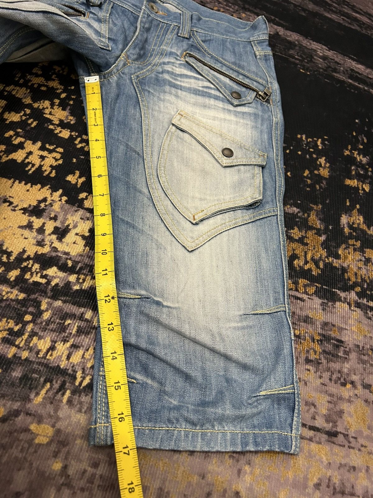 Japanese Brand Hideaways Nicole Multipocket Short Jeans Size US 31 - 18 Thumbnail