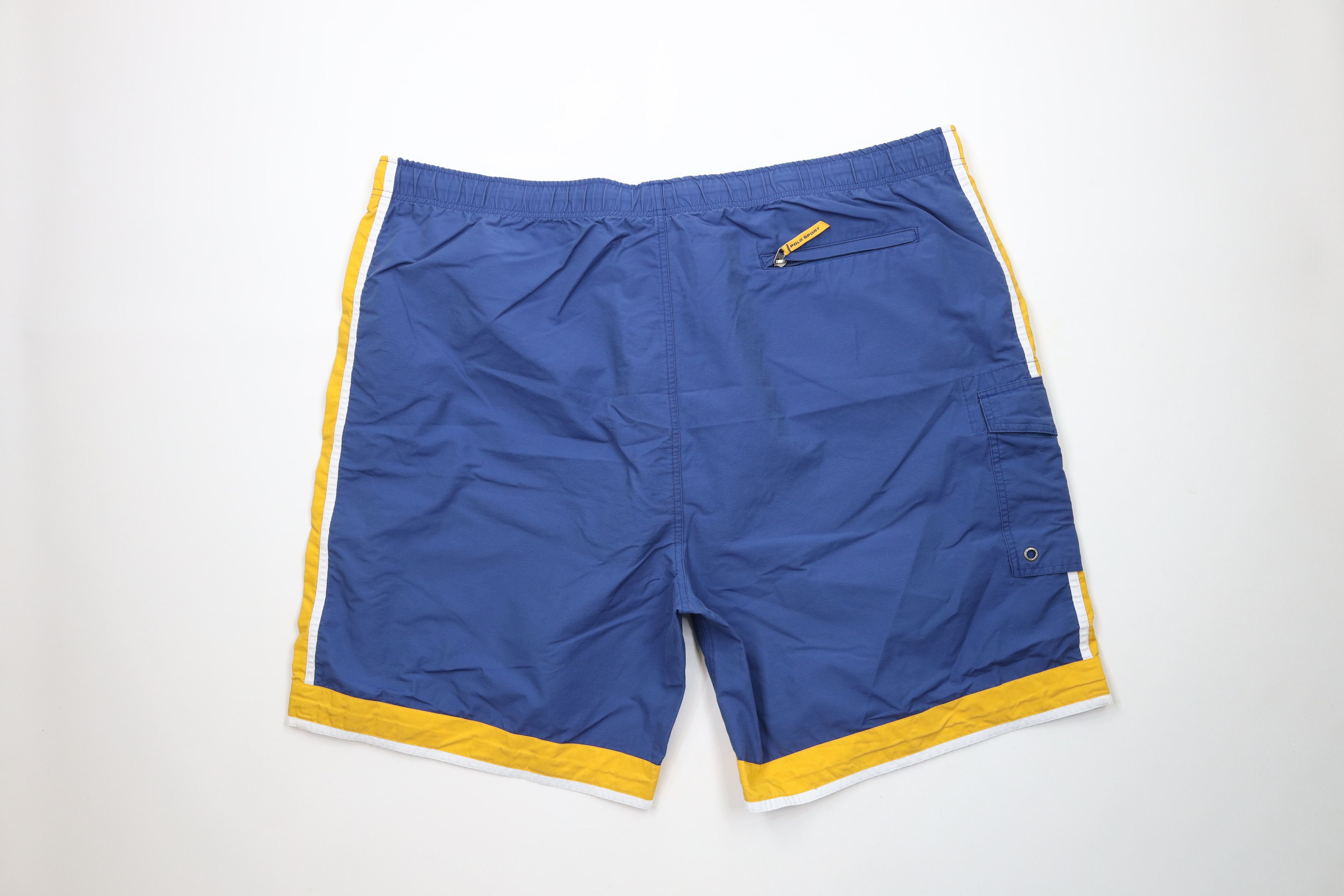 Ralph Lauren × Vintage Vintage 90s Polo Sport Ralph Lauren Wing Lined Shorts Trunks Size US 40 / EU 56 - 9 Thumbnail