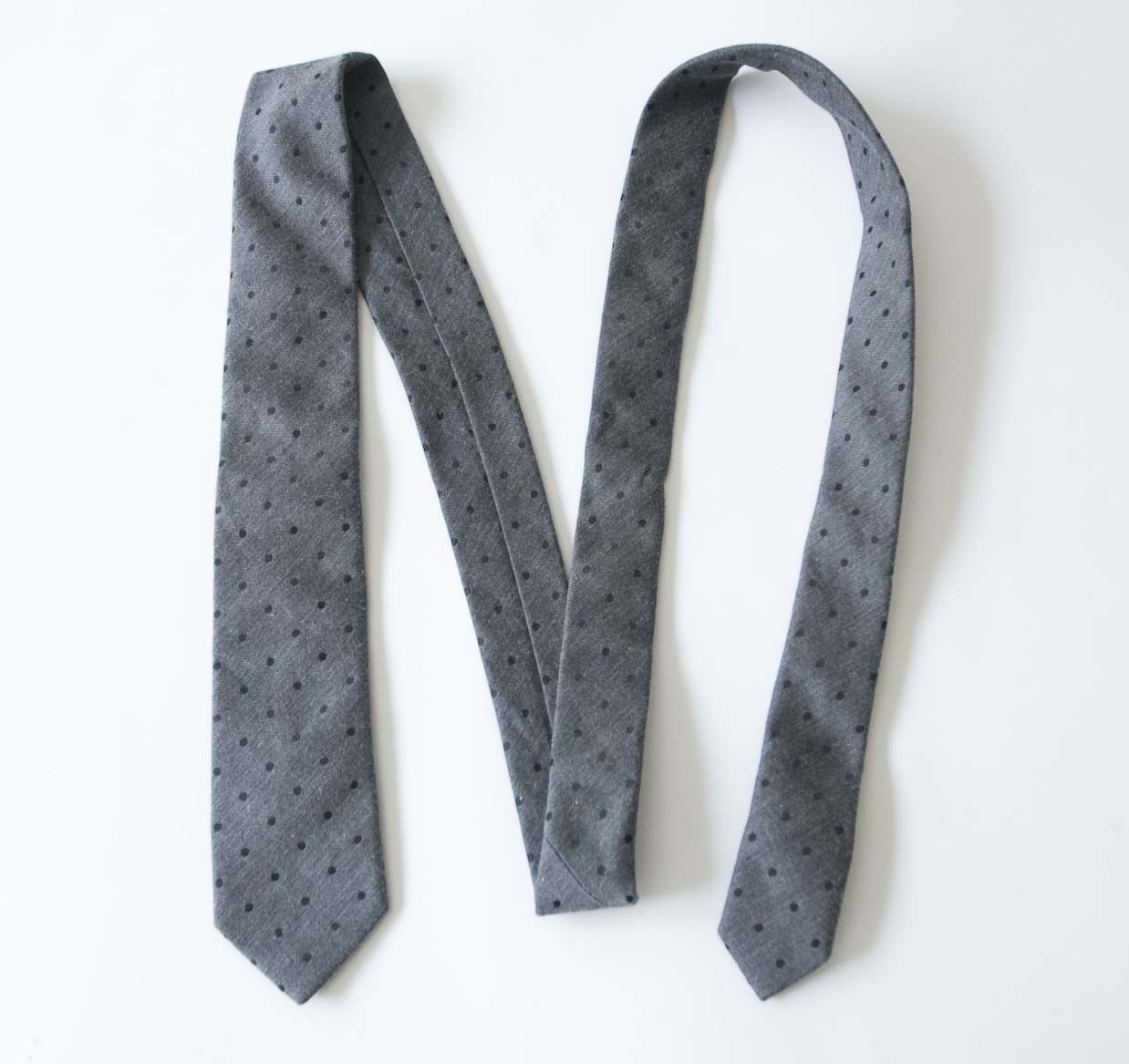 Hugo Boss Hugo Boss Tie Narrow Cotton Blend Gray Made in Italy Size ONE SIZE - 2 Thumbnail
