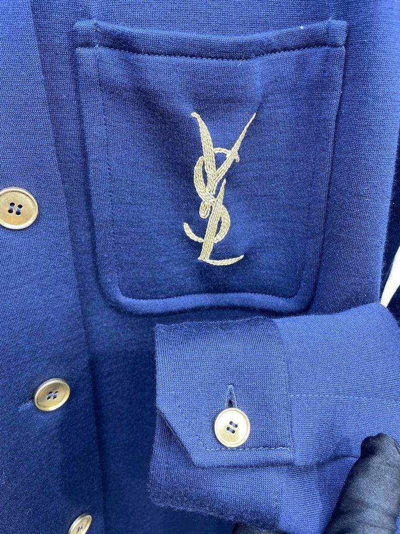Saint Laurent Paris Saint Laurent Paris size 40 Small logo embroidered coat wi Size M / US 6-8 / IT 42-44 - 4 Thumbnail