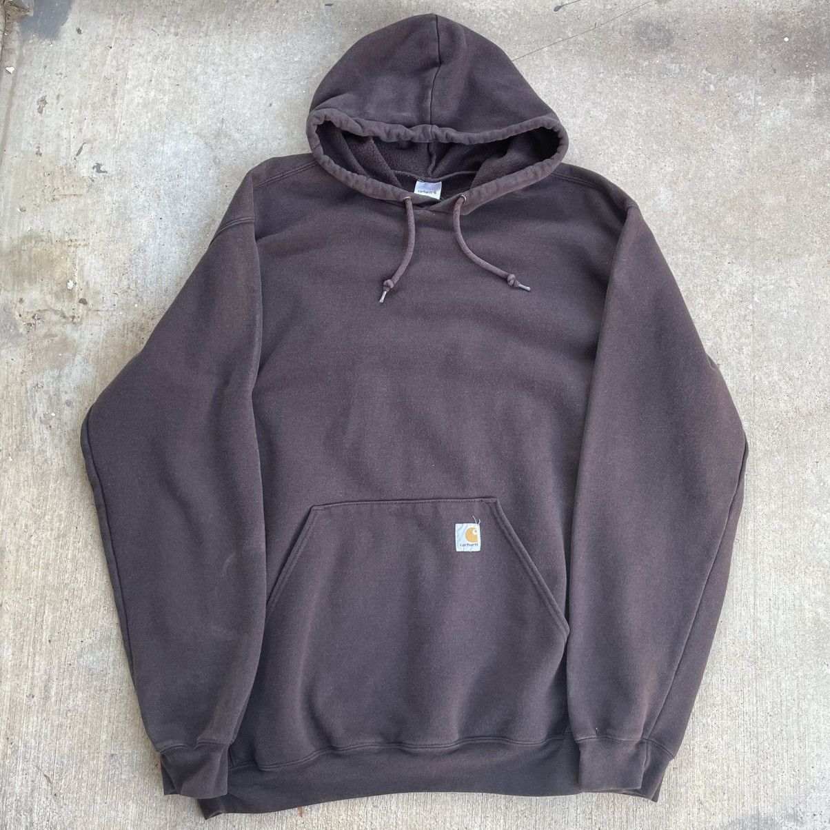 Carhartt Vintage Carhartt Heavyweight Hoodie Brown XL Mens Size US XL / EU 56 / 4 - 1 Thumbnail