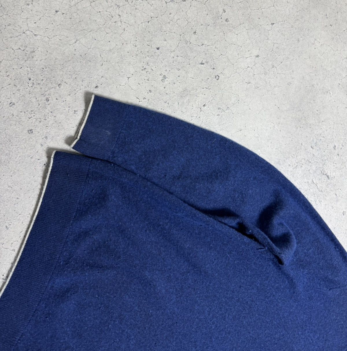 Lacoste Lacoste 1/4 Zip Wool Sweater Blue Size XL Size US XL / EU 56 / 4 - 2 Thumbnail