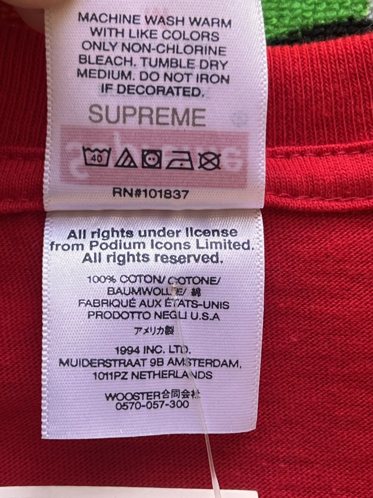 Supreme M Supreme Maradona Tee Red T-shirt football diego drugs new Size US M / EU 48-50 / 2 - 22 Thumbnail