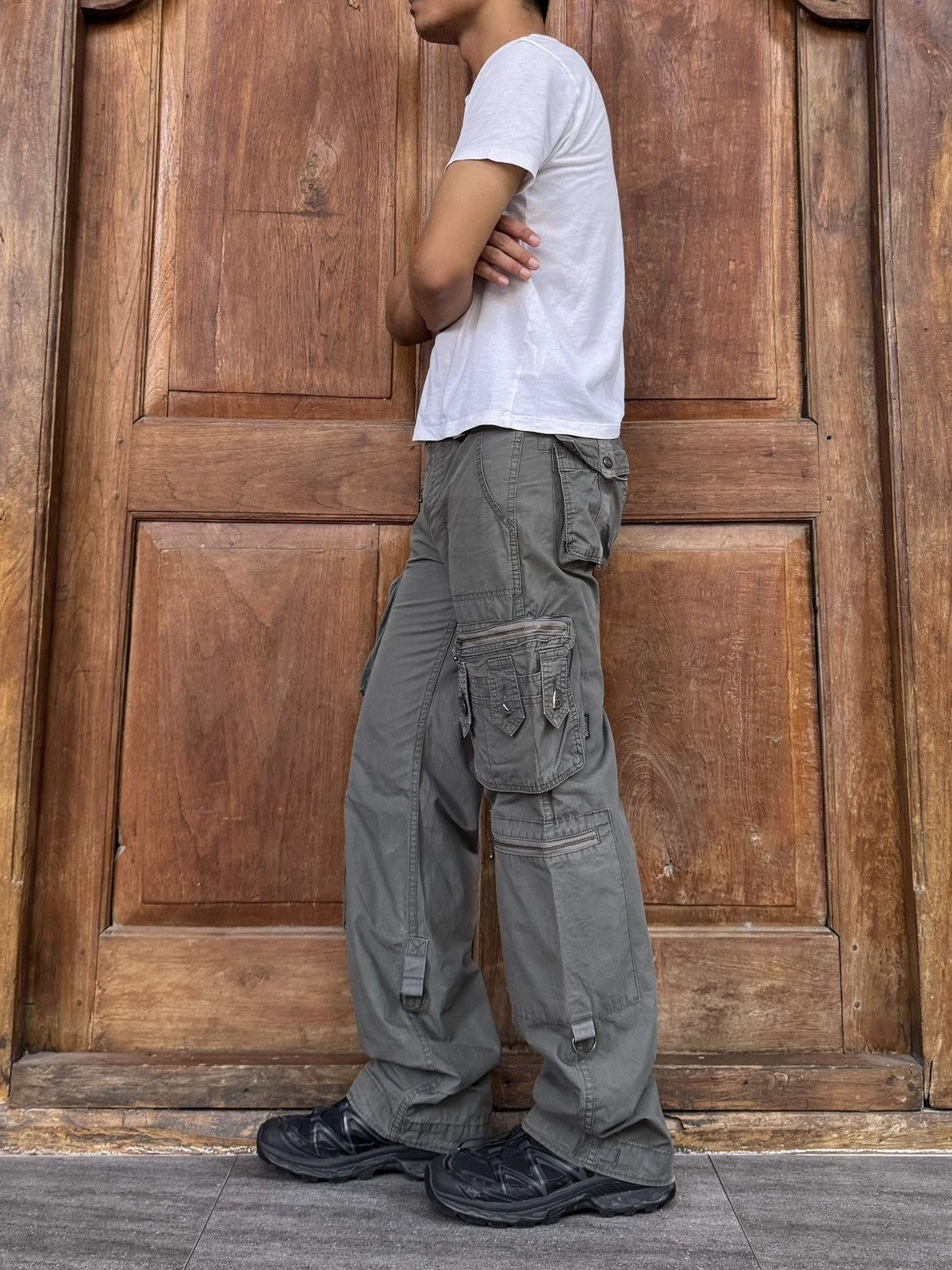 Hysteric Glamour FREE TAX! 90s Bondage Multi Pocket Cargo Pants Size US 31 - 16 Thumbnail