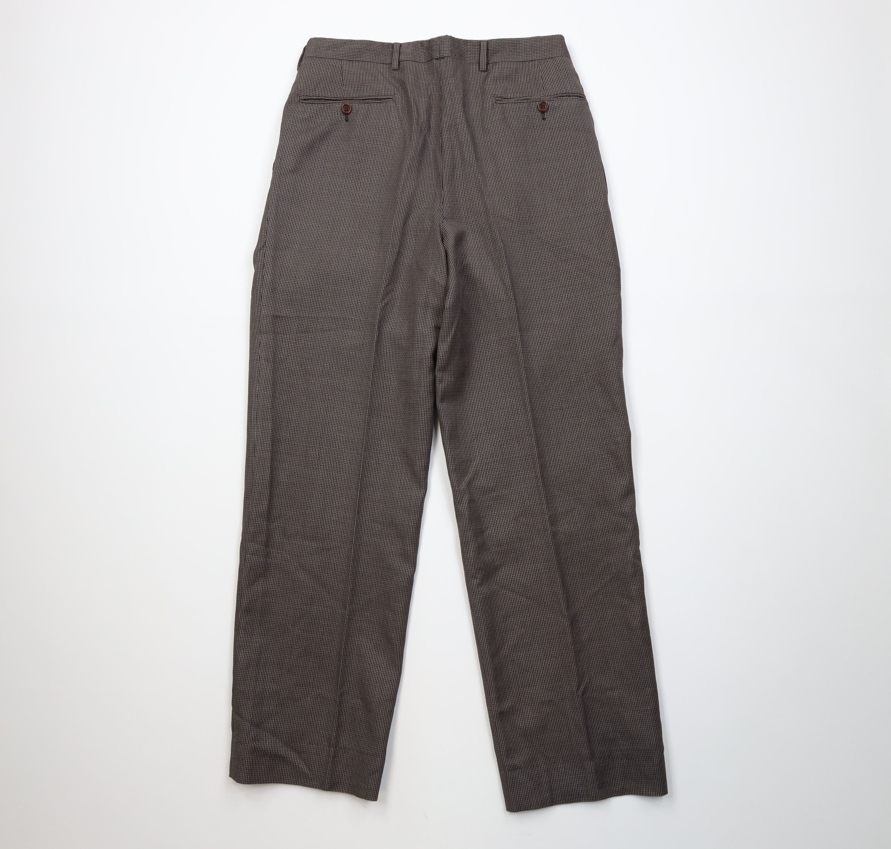 Vintage Vintage 90s Streetwear Knit Wide Leg Chino Pants Houndstooth Size US 32 / EU 48 - 7 Thumbnail