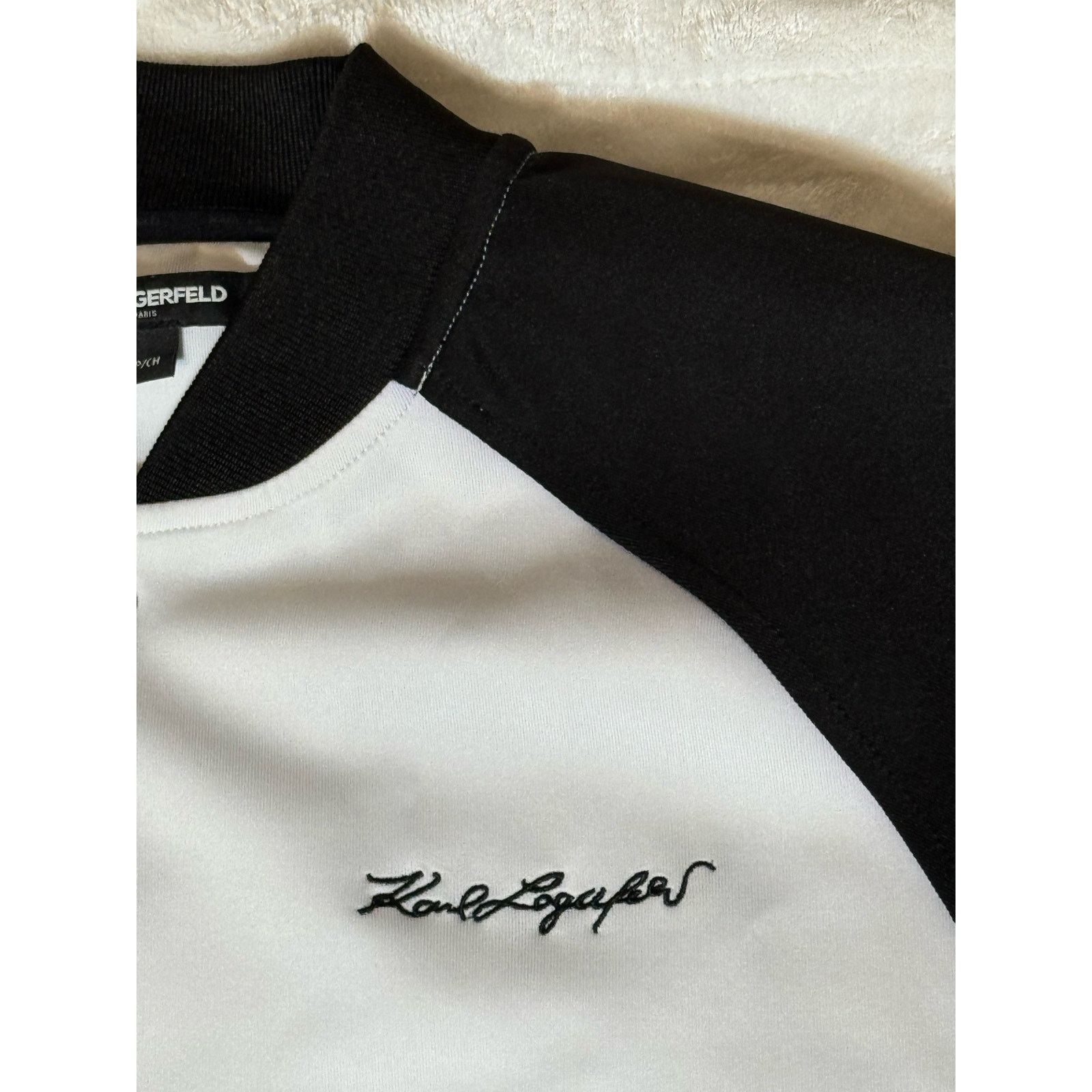 Karl Lagerfeld Karl Lagerfeld Paris Colorblock Scuba Baseball Track Jacket Size US S / EU 44-46 / 1 - 6 Thumbnail