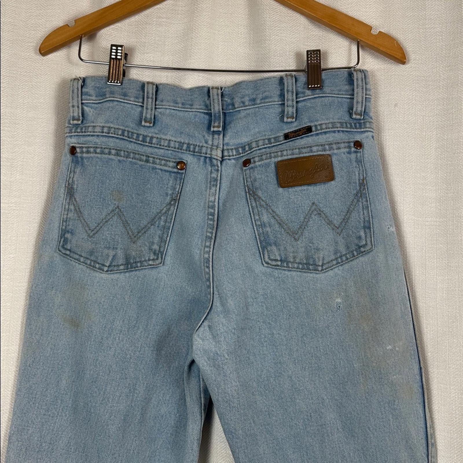 Wrangler 30 x 32 Wrangler Men's Straight Jeans Blue Cowboy Preowned Size US 30 / EU 46 - 2 Thumbnail