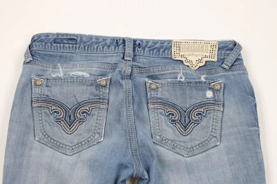 Express × Vintage Rerock Express Thick Stitch Stretch Skinny Crop Jeans Size 28" / US 6 / IT 42 - 10 Thumbnail