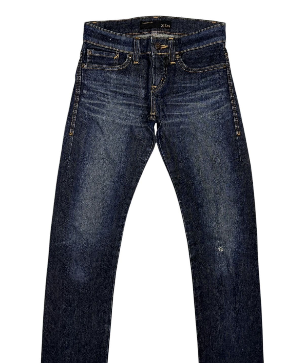 Edwin × If Six Was Nine × Le Grande Bleu (L.G.B.) 🔥EDWIN 503Zero Slim Skinny Blue Denim Jeans Size 27" / US 4 / IT 40 - 5 Thumbnail