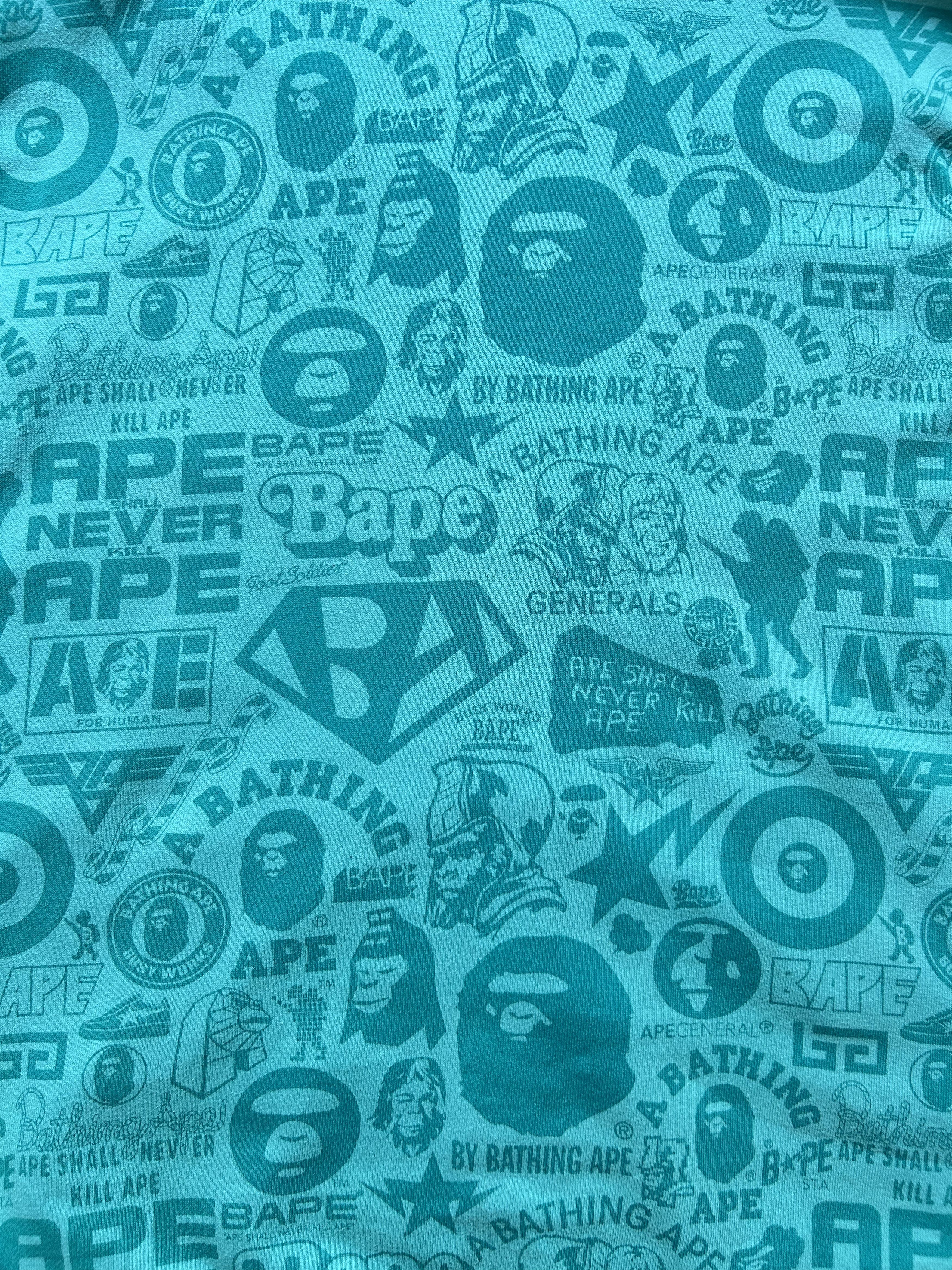 Bape A Bathing Ape Mix logo sleeveless hoodie vest [Size XL] Size US XL / EU 56 / 4 - 7 Thumbnail