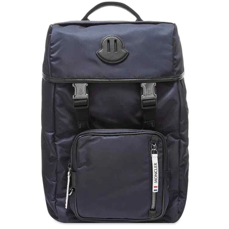 Moncler Moncler Chute Patch Logo Backpack Navy Blue + Bag Size ONE SIZE - 2 Thumbnail