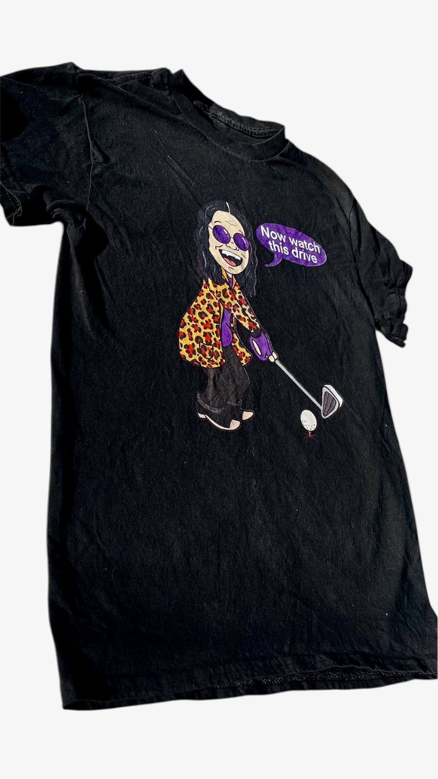Ozzy Osbourne Black Ozzy Osbourne “Now Watch This Drive” Golf Graphic Tee Size US M / EU 48-50 / 2 - 1 Thumbnail