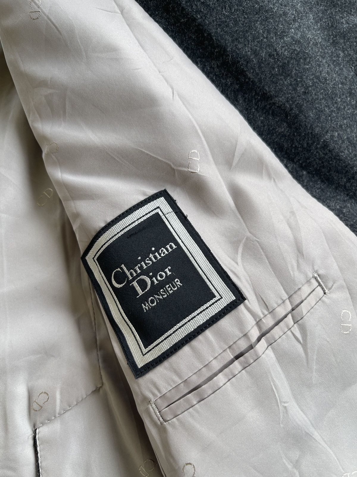 Christian Dior Monsieur Christian Dior Wool Coat Blazer Size US L / EU 52-54 / 3 - 7 Thumbnail