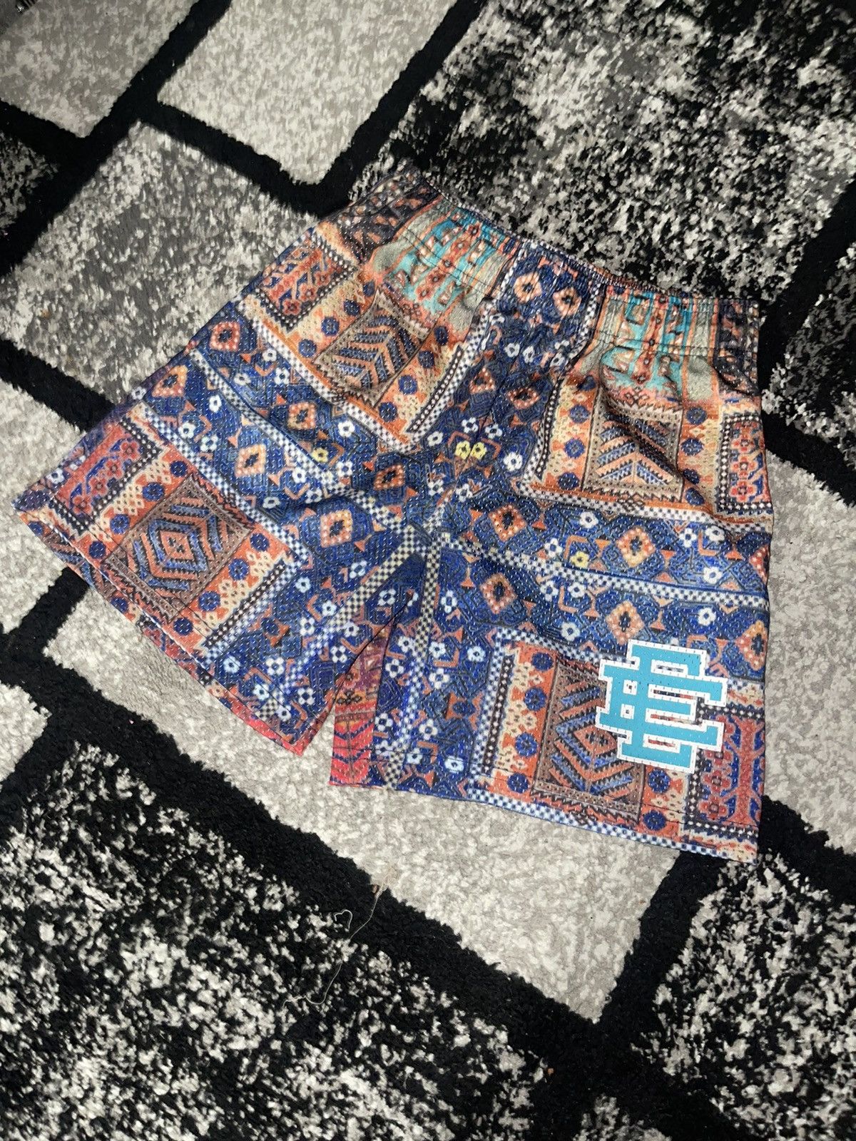 ERIC EMANUEL EE BASIC SHORTS RUG BLUE SMALL