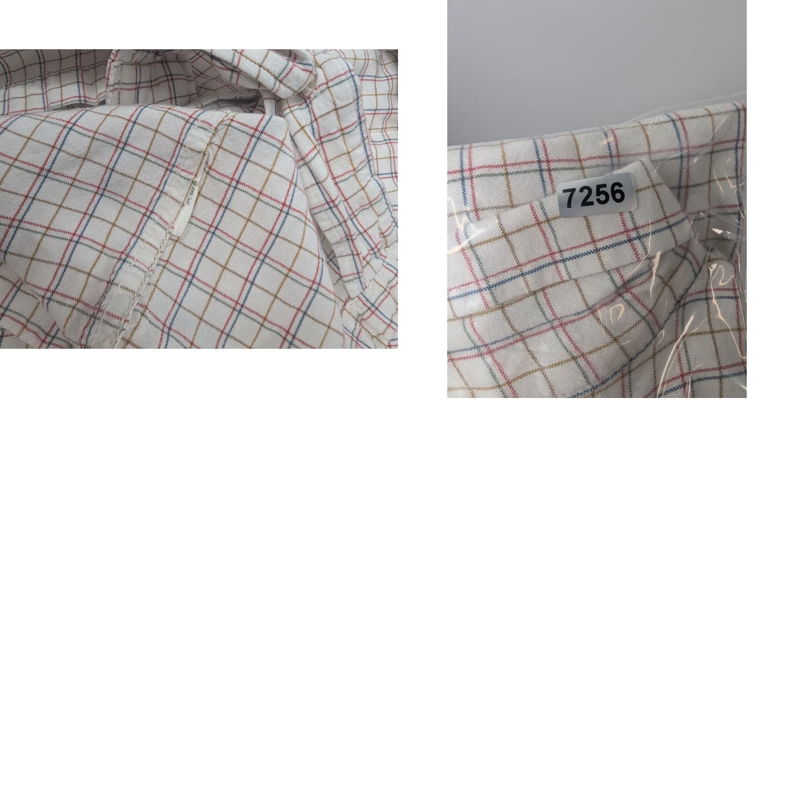 RVCA RVCA Plaid Shirt Men's 2XL Short Sleeve Casual Button-Up Beach Collared Pocket Ivory Size US XXL / EU 58 / 5 - 8 Thumbnail