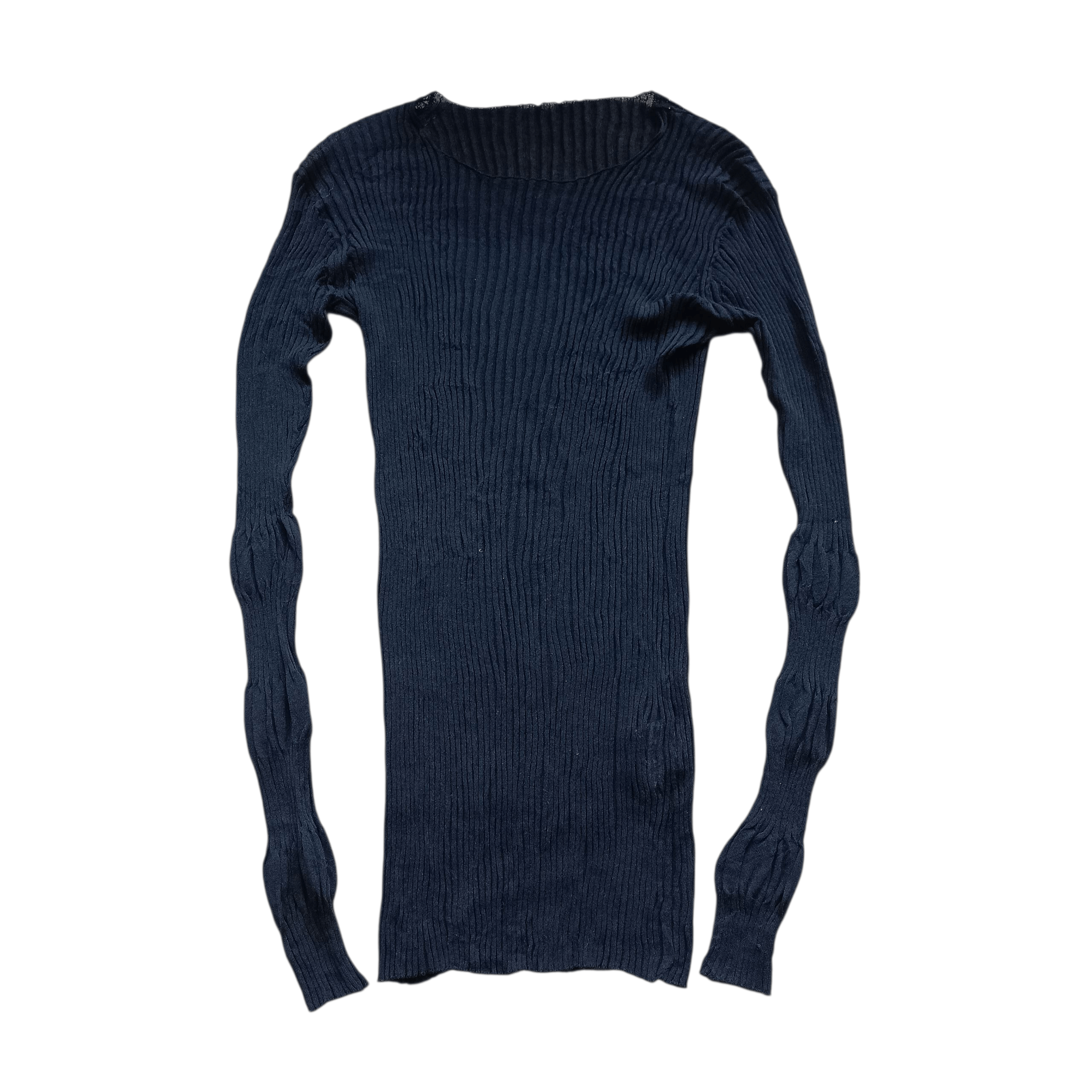 Yohji Yamamoto Yohji Yamamoto SS21 Pleated RIB RIB LONG SLEEVE KNITTED PH Size US M / EU 48-50 / 2 - 1 Thumbnail