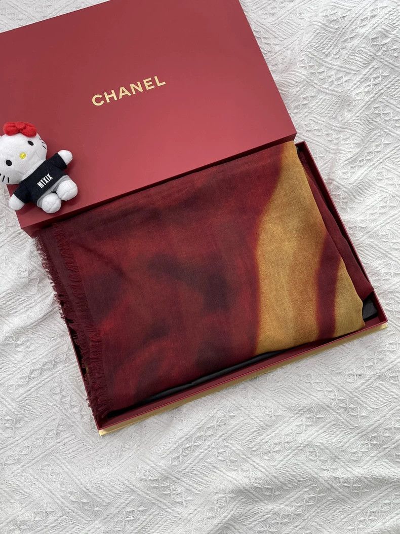 Chanel Chanel 26 vic gift limited cashmere scarf shawl Size ONE SIZE - 1 Thumbnail