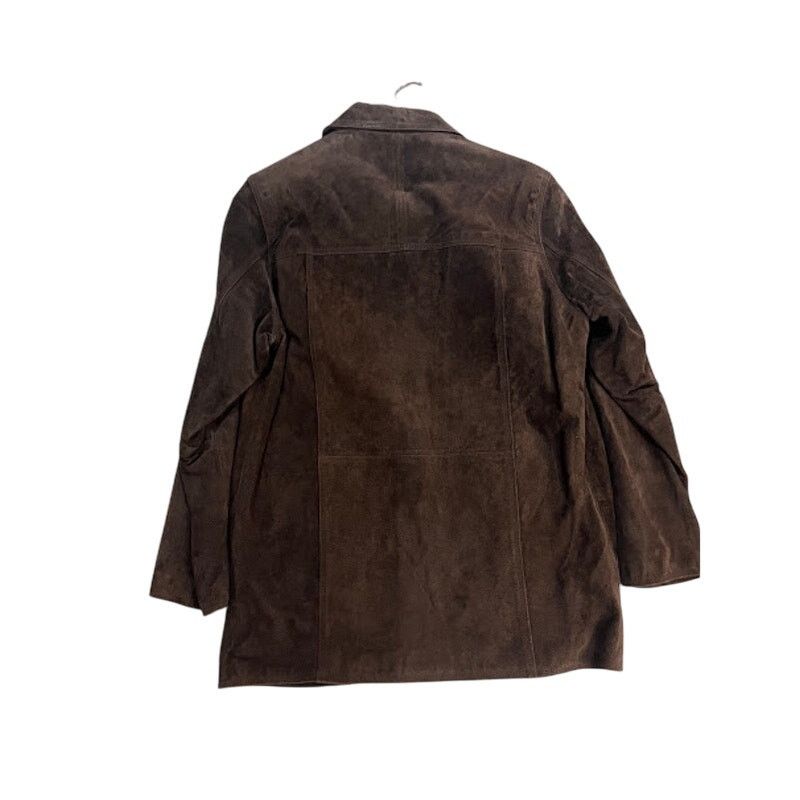 Perry Ellis VTG Perry Ellis Jacket Mens Brown Suede Button Closure M Size US M / EU 48-50 / 2 - 2 Thumbnail