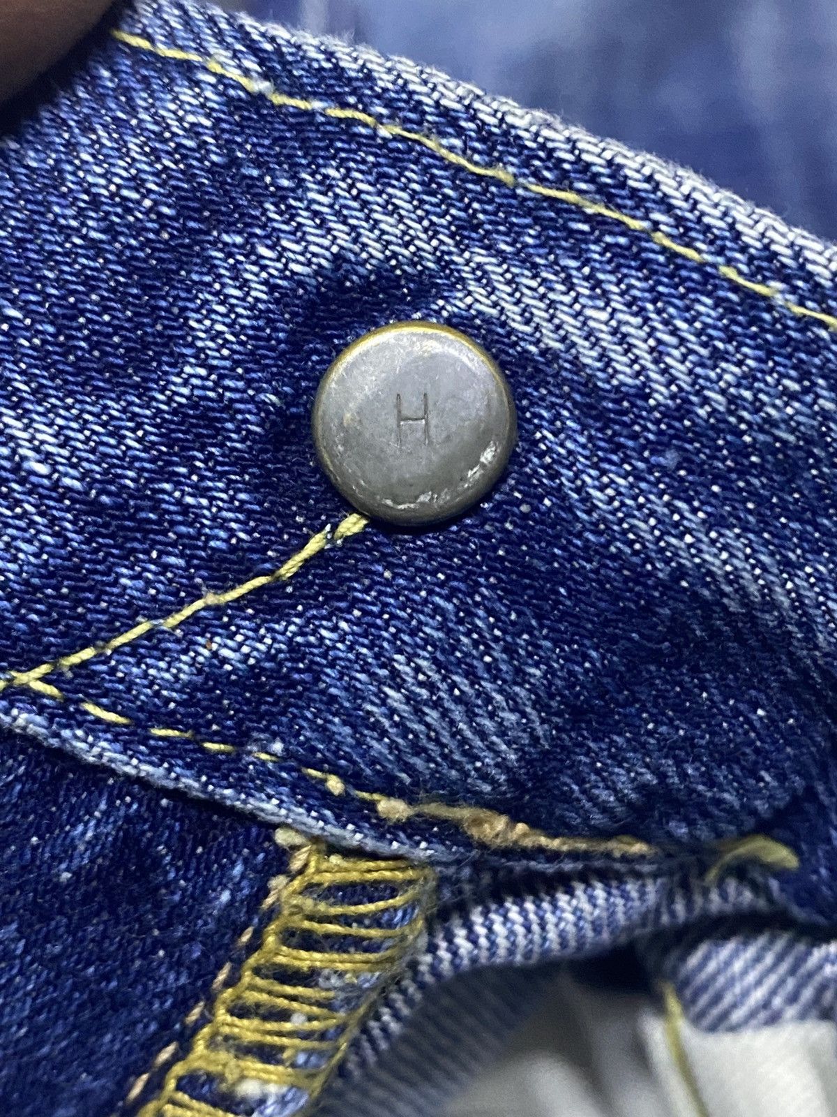 Japanese Brand Vintage Japanese Iron Hr Market Selvedge Crazy Distressed Size US 28 / EU 44 - 16 Thumbnail