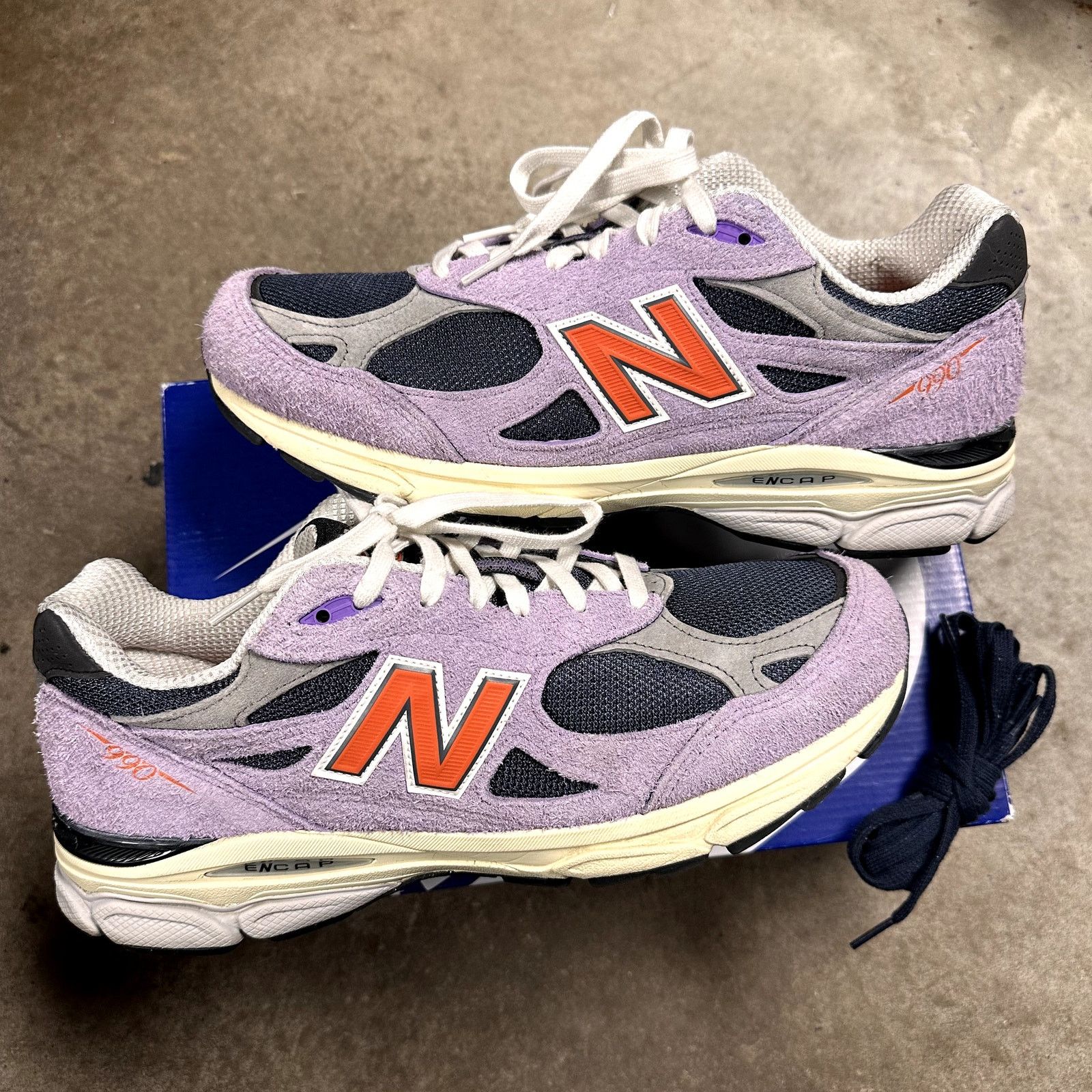 New Balance Teddy Santis New Balance 990v3 "Amethyst" Size US 11.5 / EU 44-45 - 1 Thumbnail