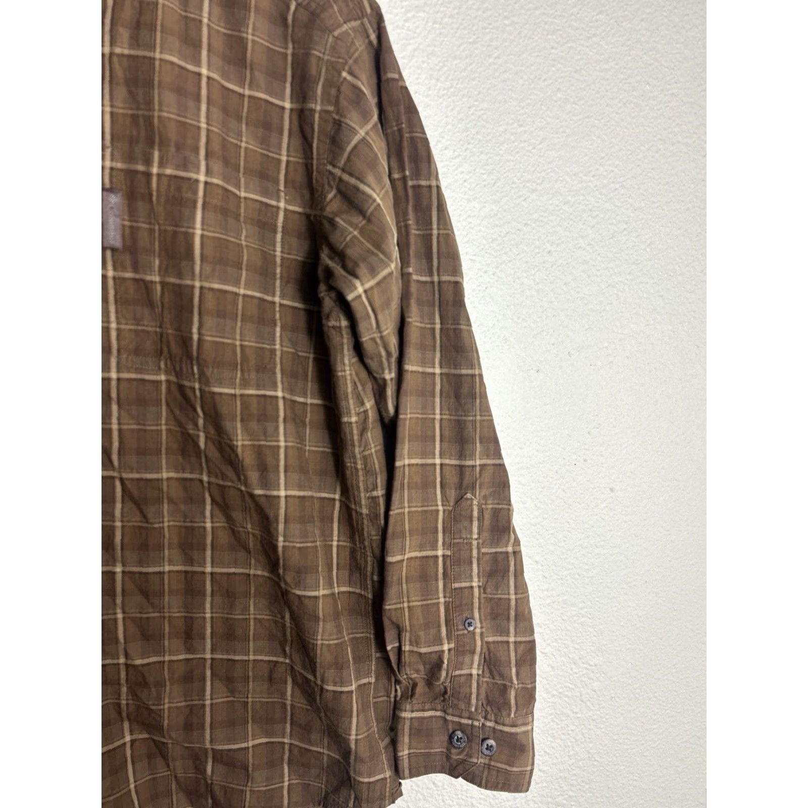 Vintage Columbia Shirt Mens Small Brown Plaid Cotton Button-Down Long Sleeve Size US S / EU 44-46 / 1 - 4 Thumbnail