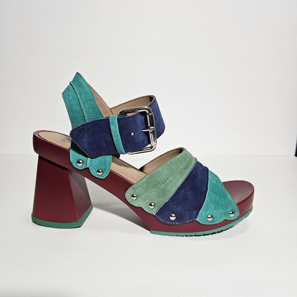 John Fluevog John Fluevog Summer of Love Dashuri Suede Clog Sandals Size US 9 / IT 39 - 5 Thumbnail
