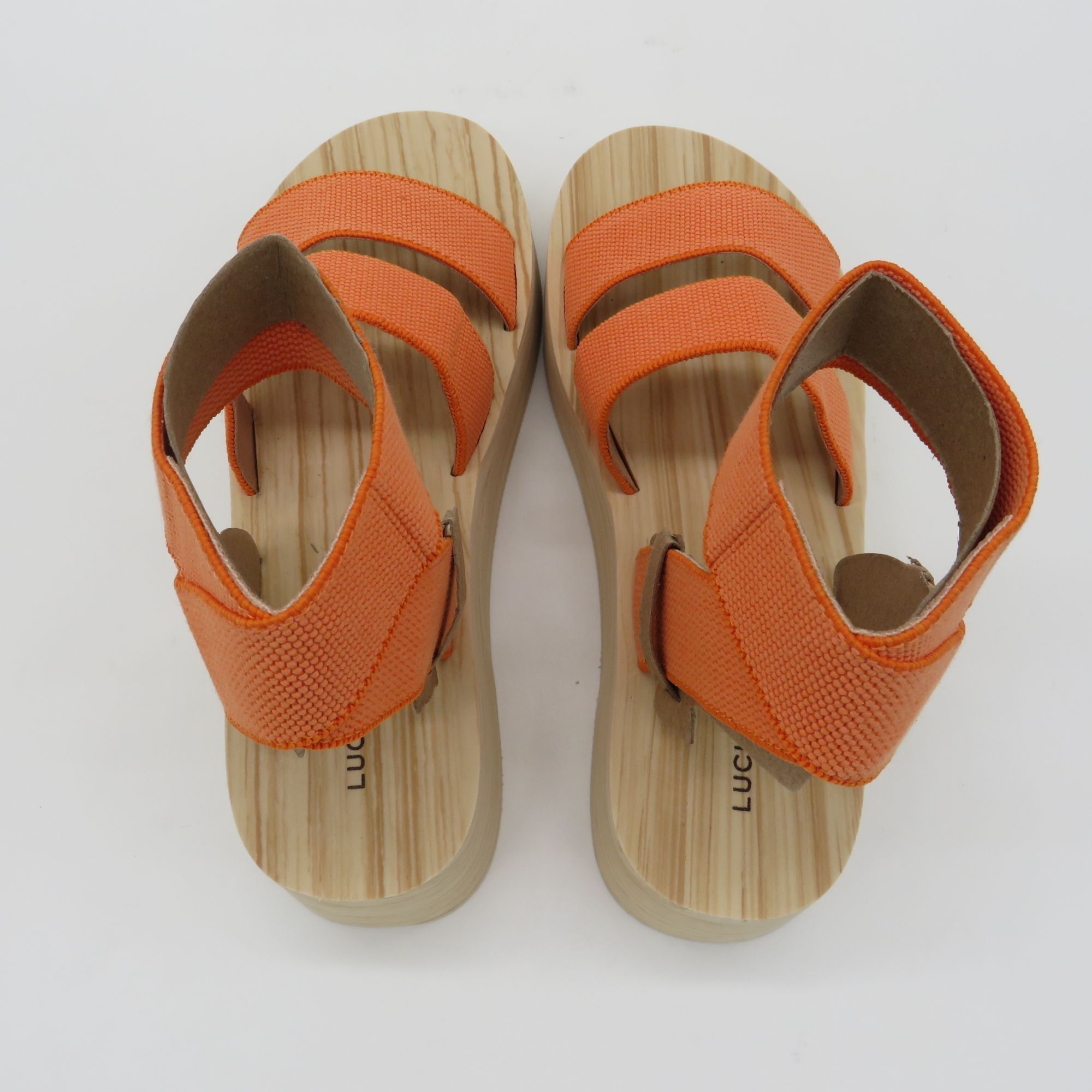 Lucky Brand Lucky Brand Orange Strappy Platform Sandals Womens Size 5.5 Size US 5.5 / IT 35.5 - 5 Thumbnail