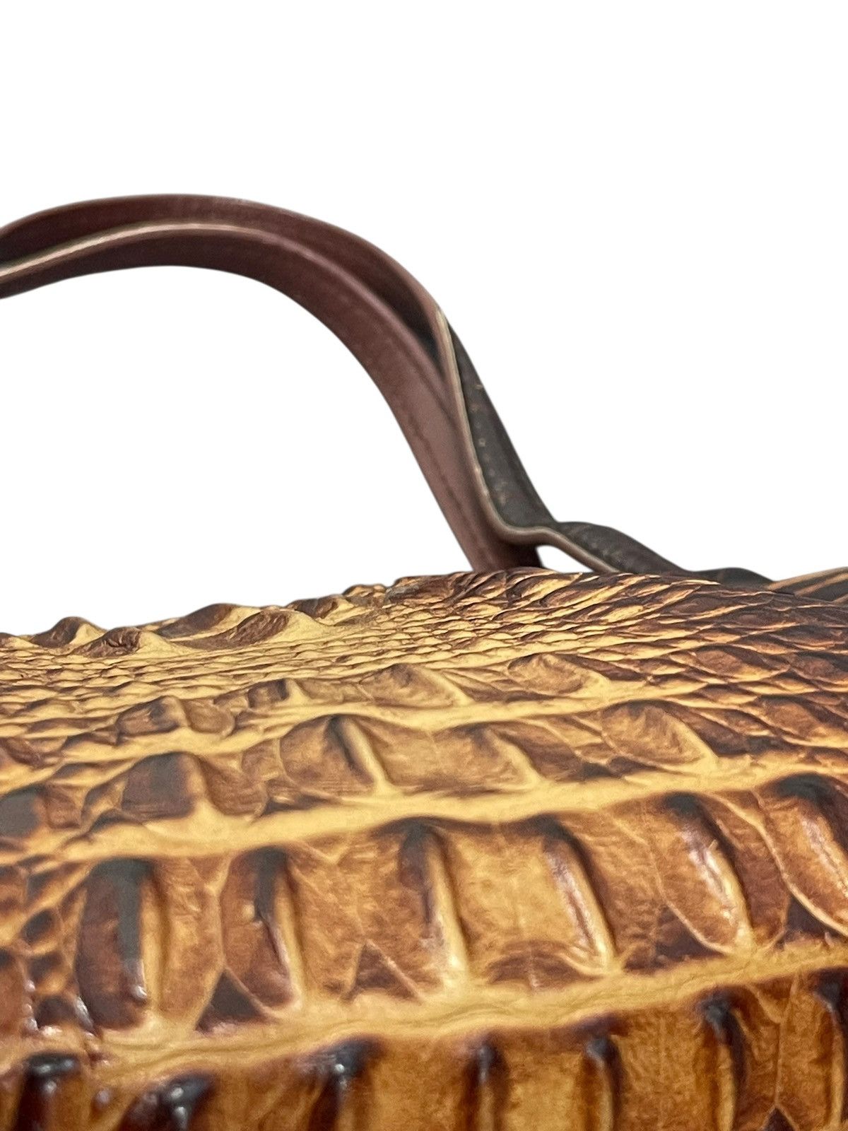 Genuine Leather Crocodile Skin Leather Vtg 60s Kawano Japan Hand Bag 8🟩 Size ONE SIZE - 13 Thumbnail
