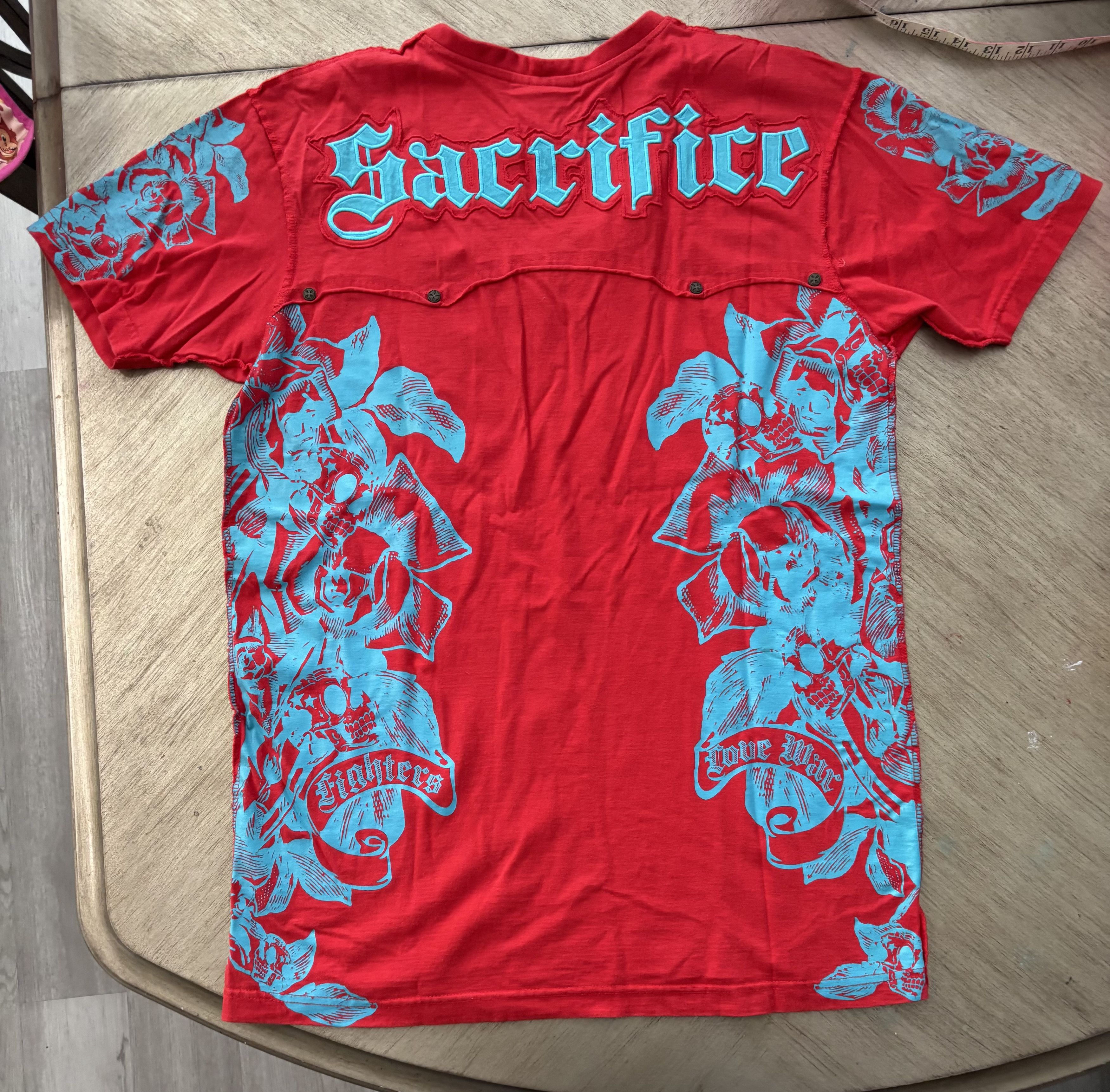 Black Label XL Black Label TShirt Red and baby blue Size US XL / EU 56 / 4 - 2 Thumbnail